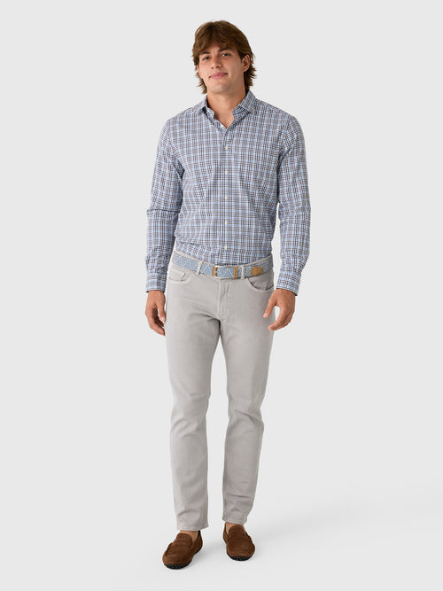 Johnnie-O Men's Highland Pane Performance Button-Down Shirt