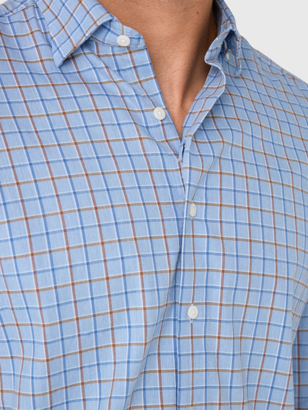 Johnnie-O Men's Chestnut Pane Performance Button-Down Shirt - Saint Bernard