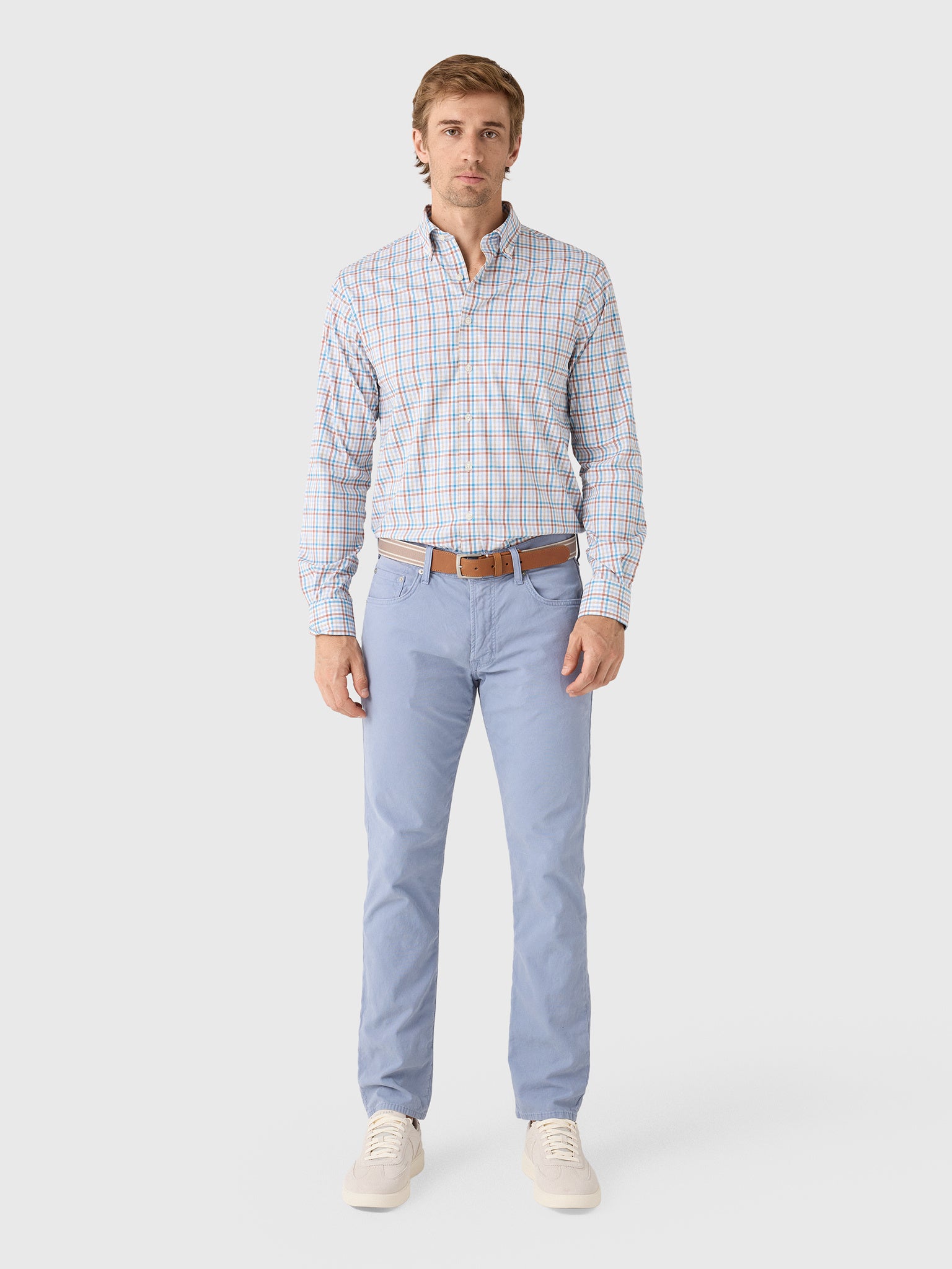 Johnnie-O Men's Redwood Check Performance Button-Down Shirt