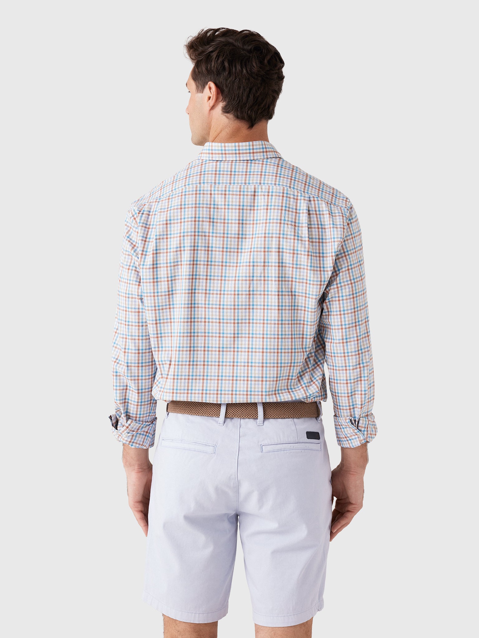 Johnnie-O Men's Redwood Check Performance Button-Down Shirt - Saint Bernard