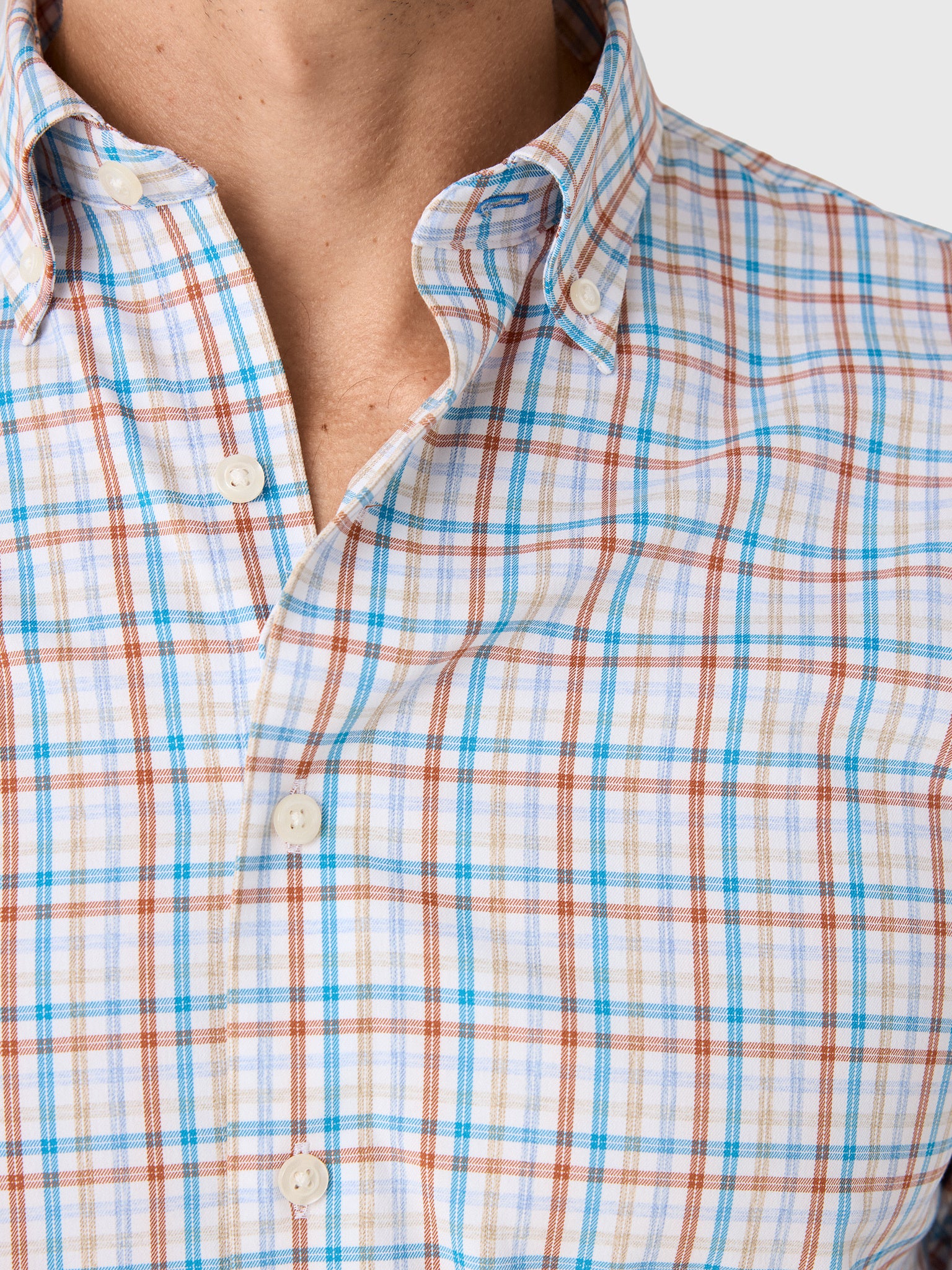 Johnnie-O Men's Redwood Check Performance Button-Down Shirt