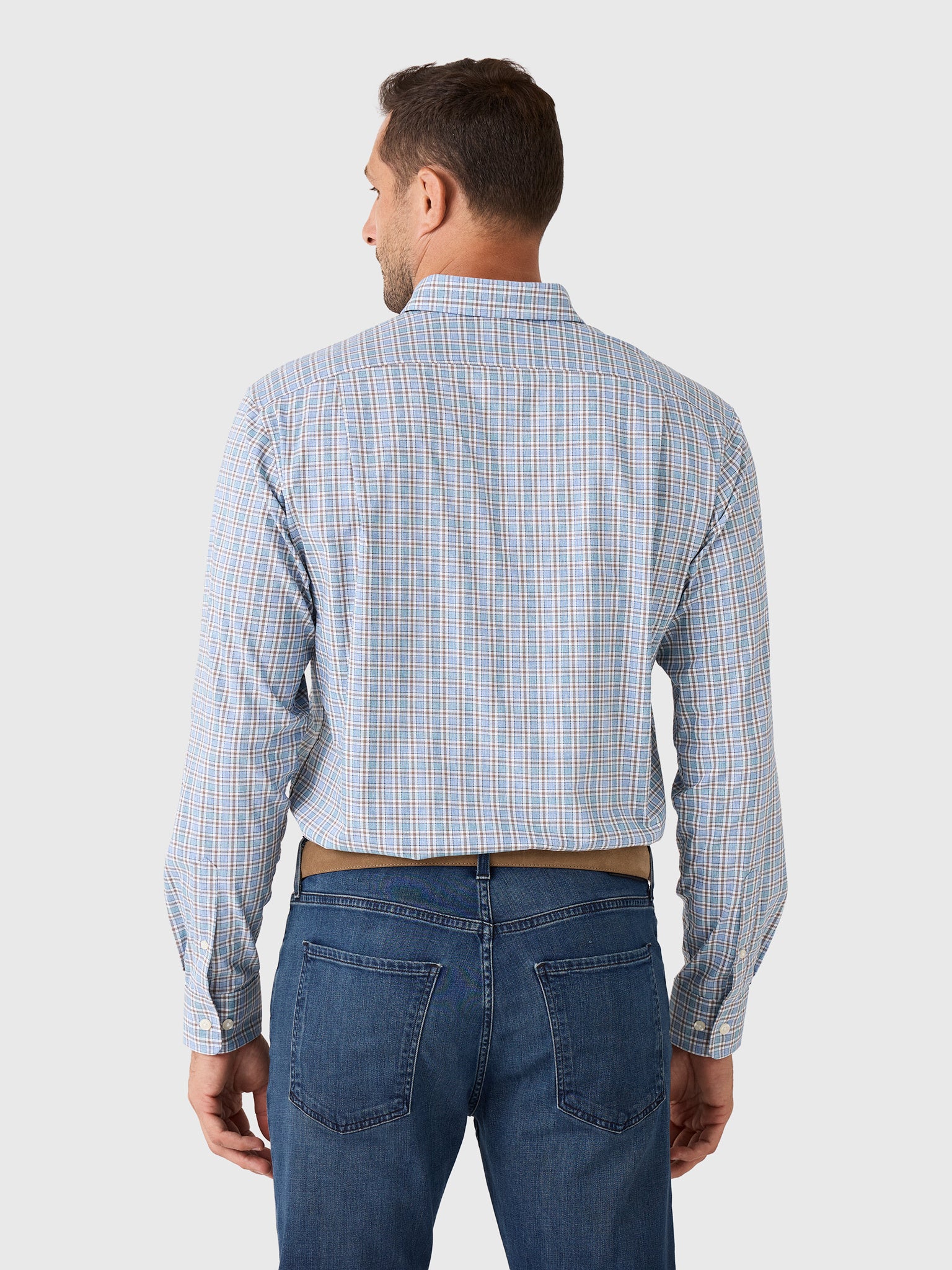 Johnnie-O Men's Brunswick Pane Performance Button-Down Shirt