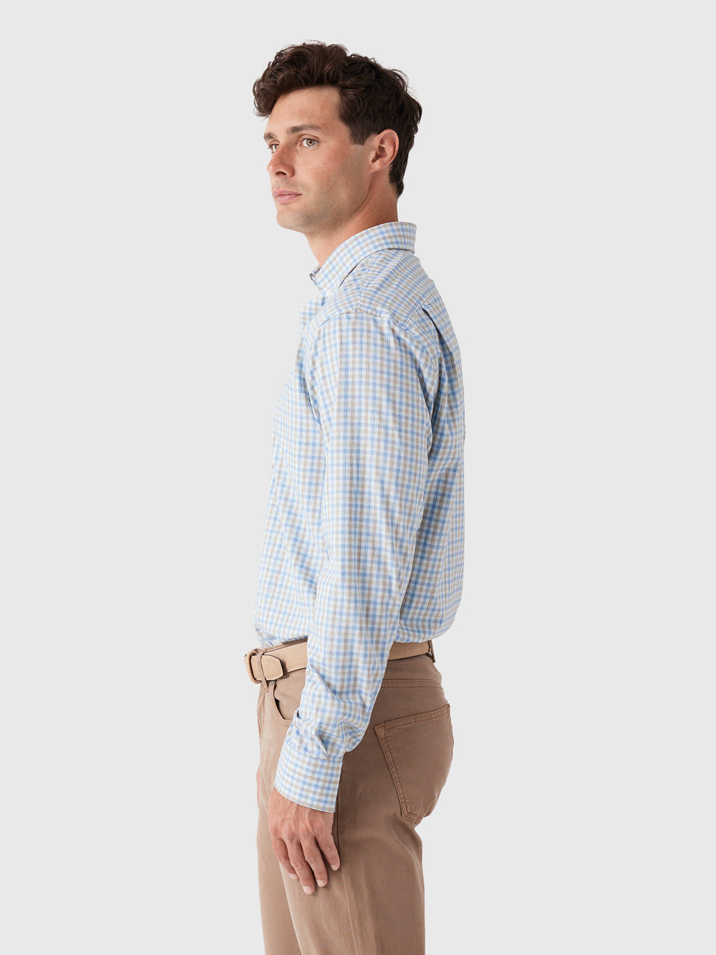 Johnnie-O Men's Chatham Gingham Performance Button-Down Shirt - Saint Bernard
