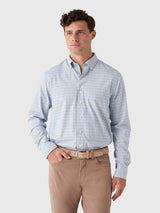 Johnnie-O Men's Chatham Gingham Performance Button-Down Shirt - Saint Bernard