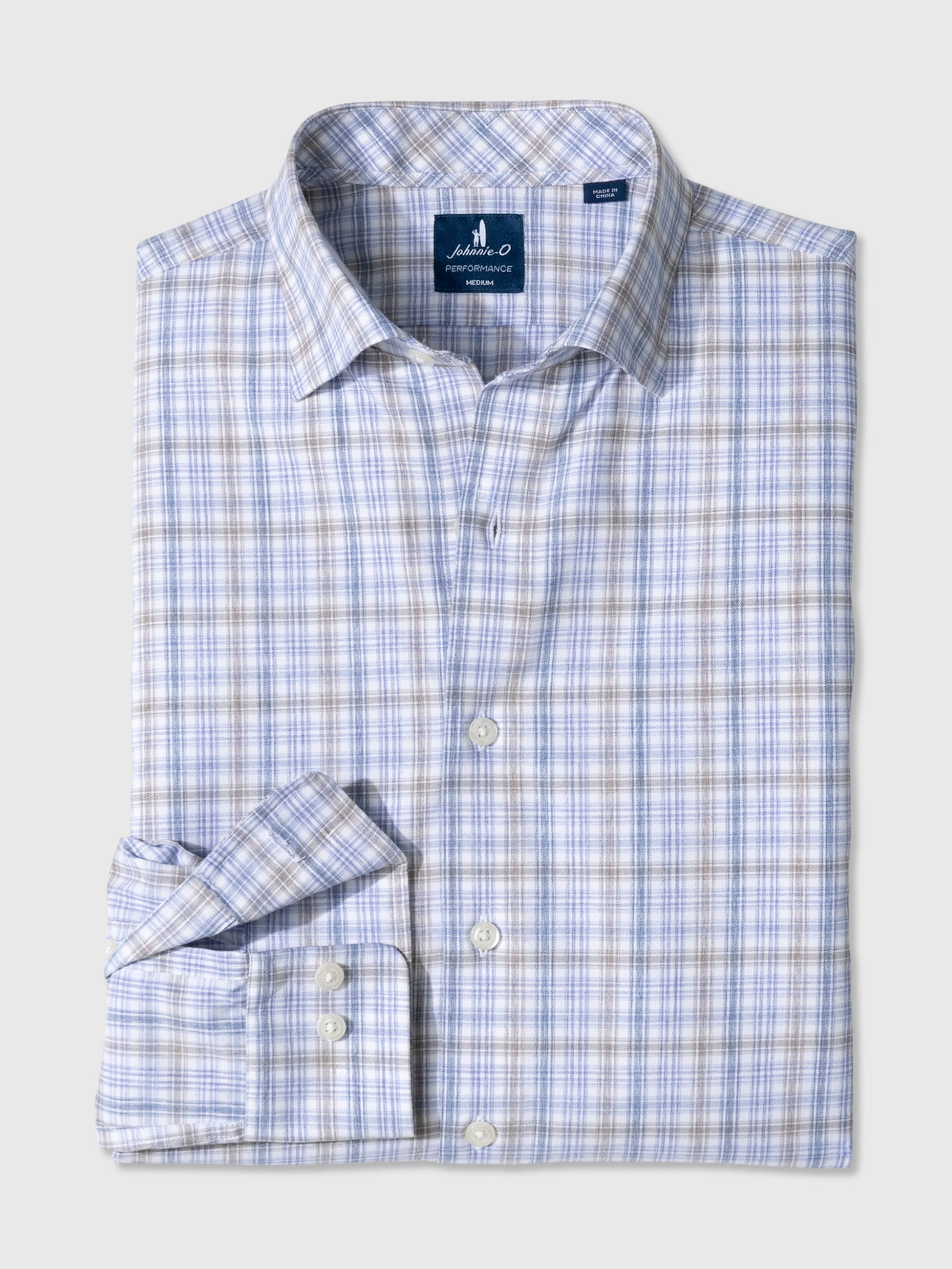 Johnnie-O Men's Chelsea Pane Performance Button-Down Shirt