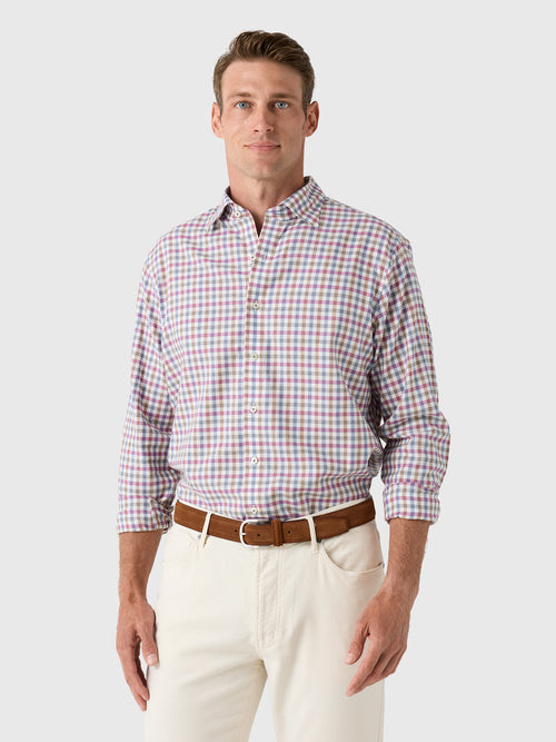 Johnnie-O Men's Merced Check Top Shelf Cotton Button-Down Shirt