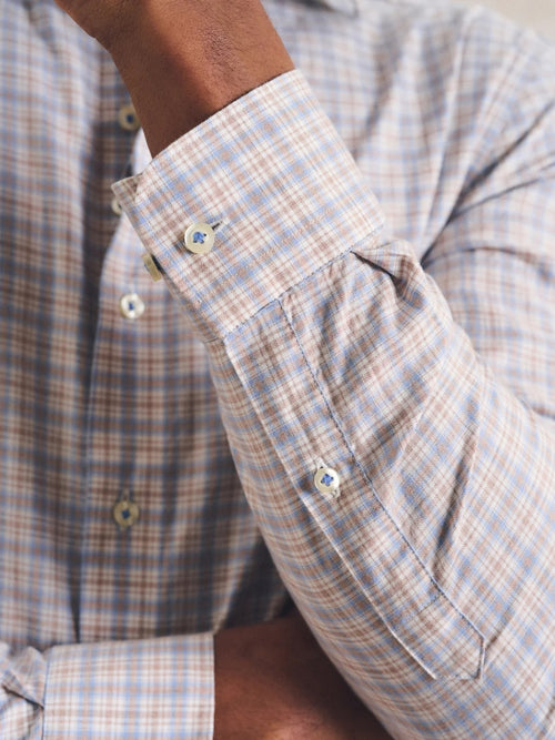 Johnnie-O Men's Bayview Pane Top Shelf Cotton Button-Down Shirt