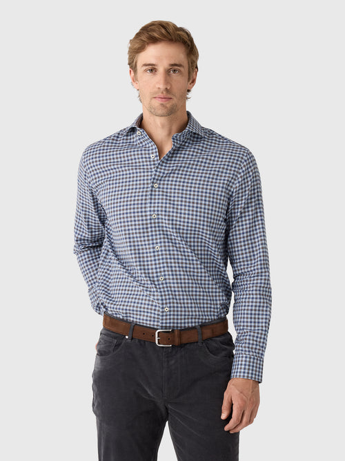 Johnnie-O Men's Amalfi Gingham Top Shelf Cotton Button-Down Shirt
