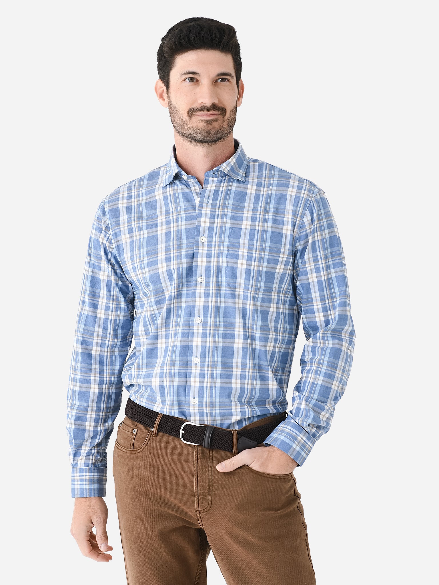 Johnnie-O Men's Lassen Prep-Formance Button-Down Shirt - Saint Bernard