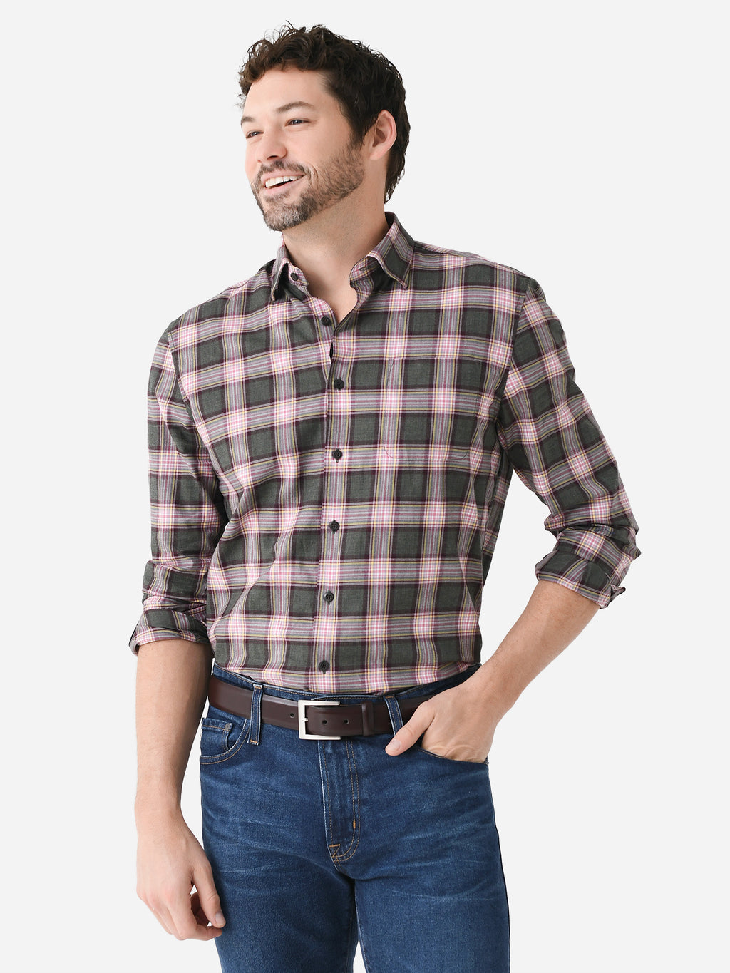 Johnnie-O Men's Roanoke Tucked Button-Down Shirt - Saint Bernard