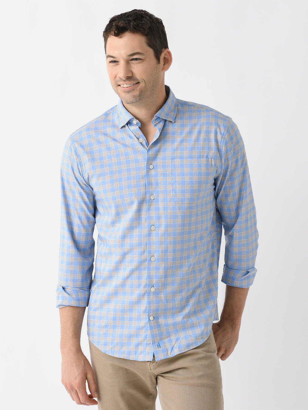 Johnnie-O Men's Canson Performance Button-Down Shirt - Saint Bernard