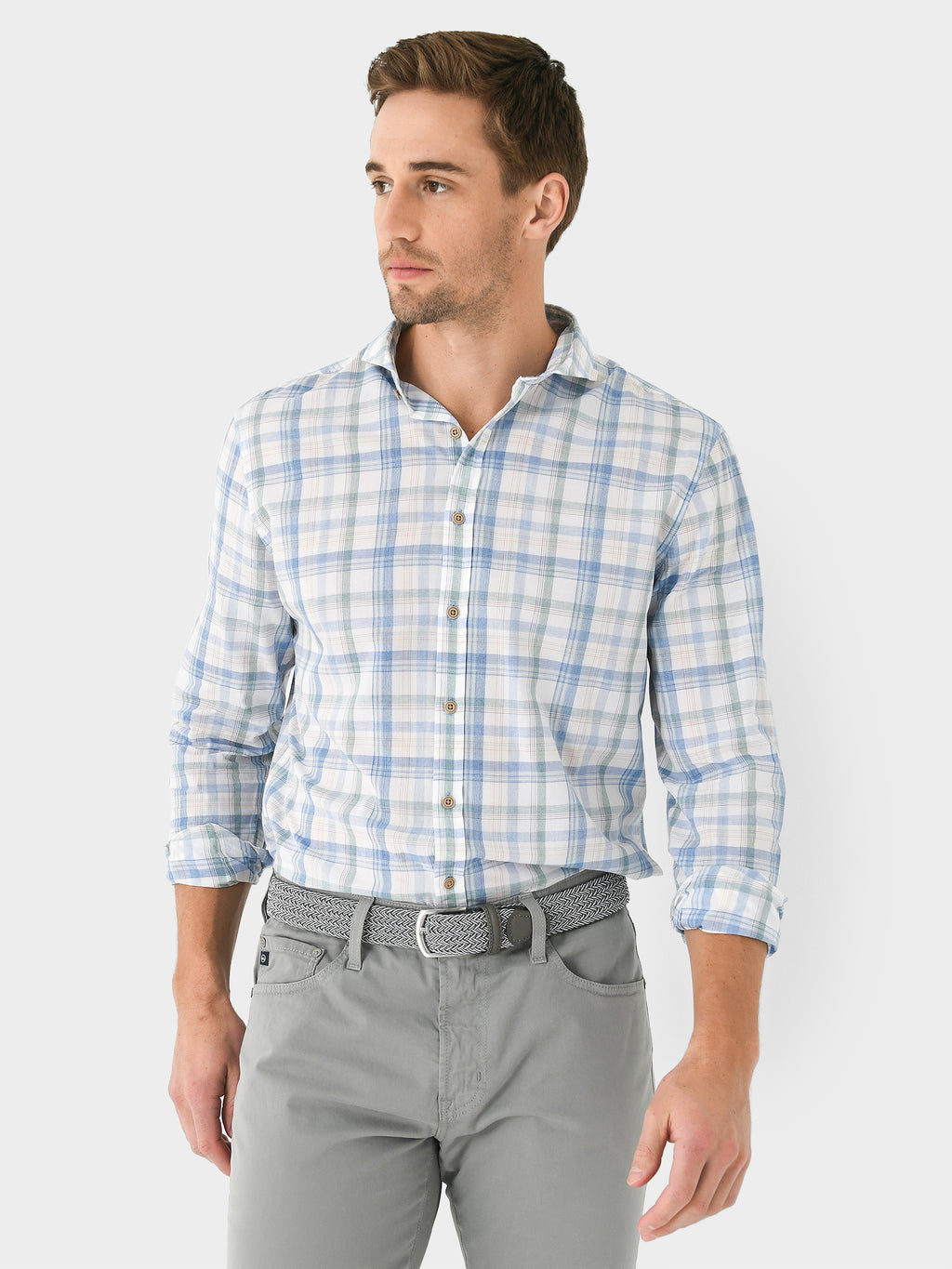 Johnnie-O Men's Liden Button-Down Shirt - Saint Bernard