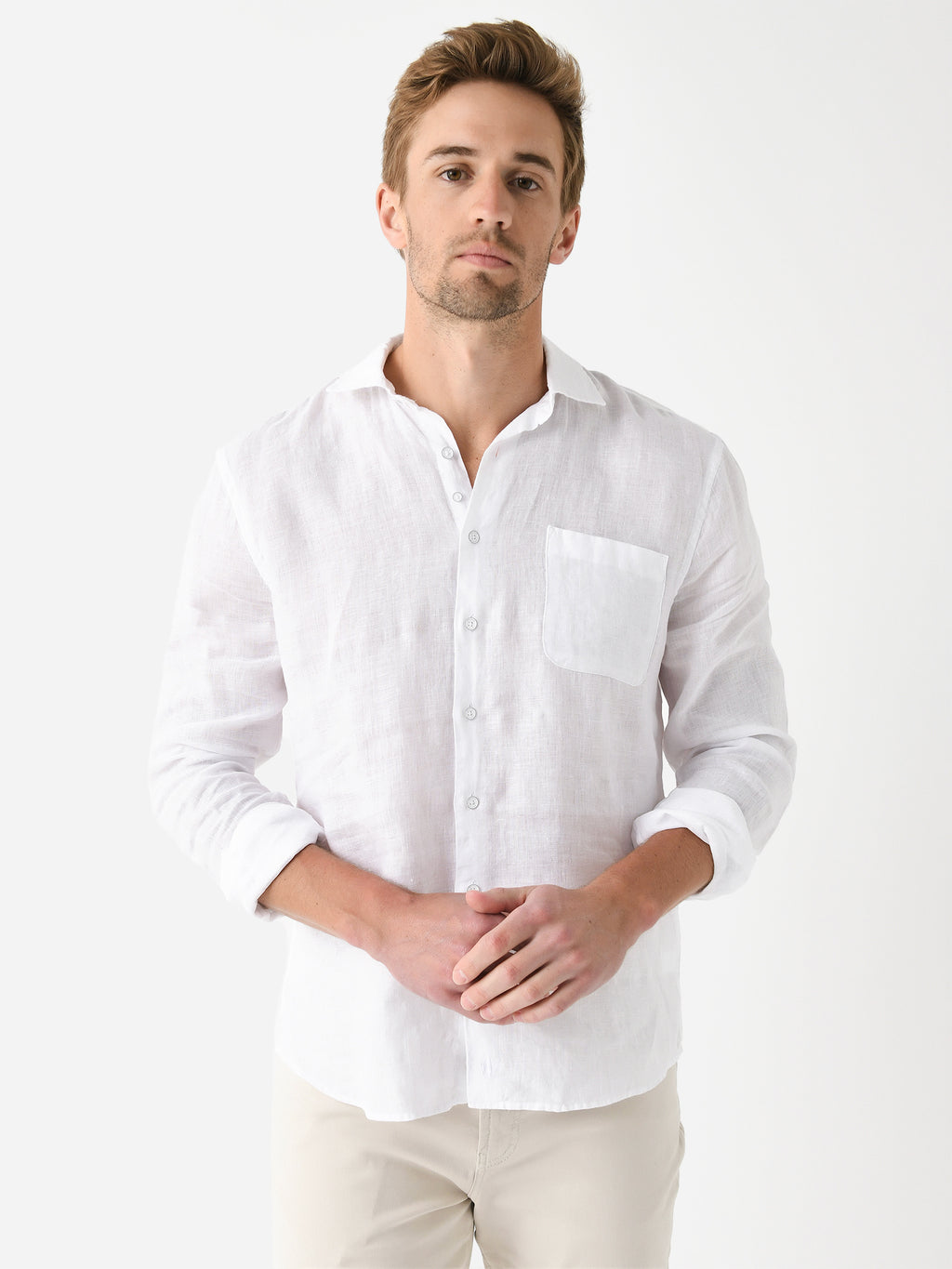 Johnnie-O Men's Emory Hangin' Out Button-Down Shirt - Saint Bernard