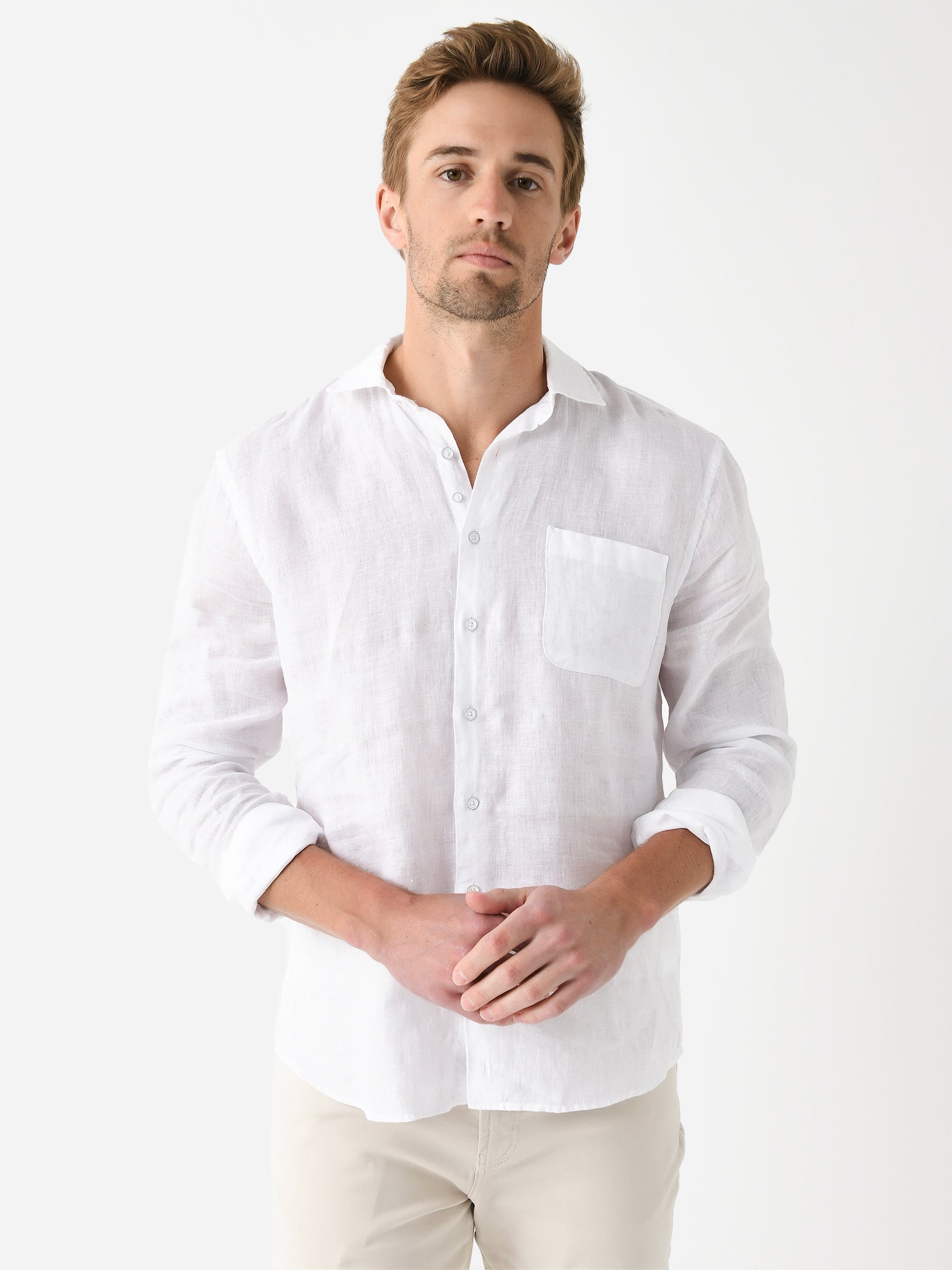 Johnnie-O Men's Emory Hangin' Out Button-Down Shirt - Saint Bernard