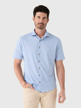 Johnnie-O Men's Augustine Printed Mesh Short Sleeve Button-Down Shirt - Saint Bernard