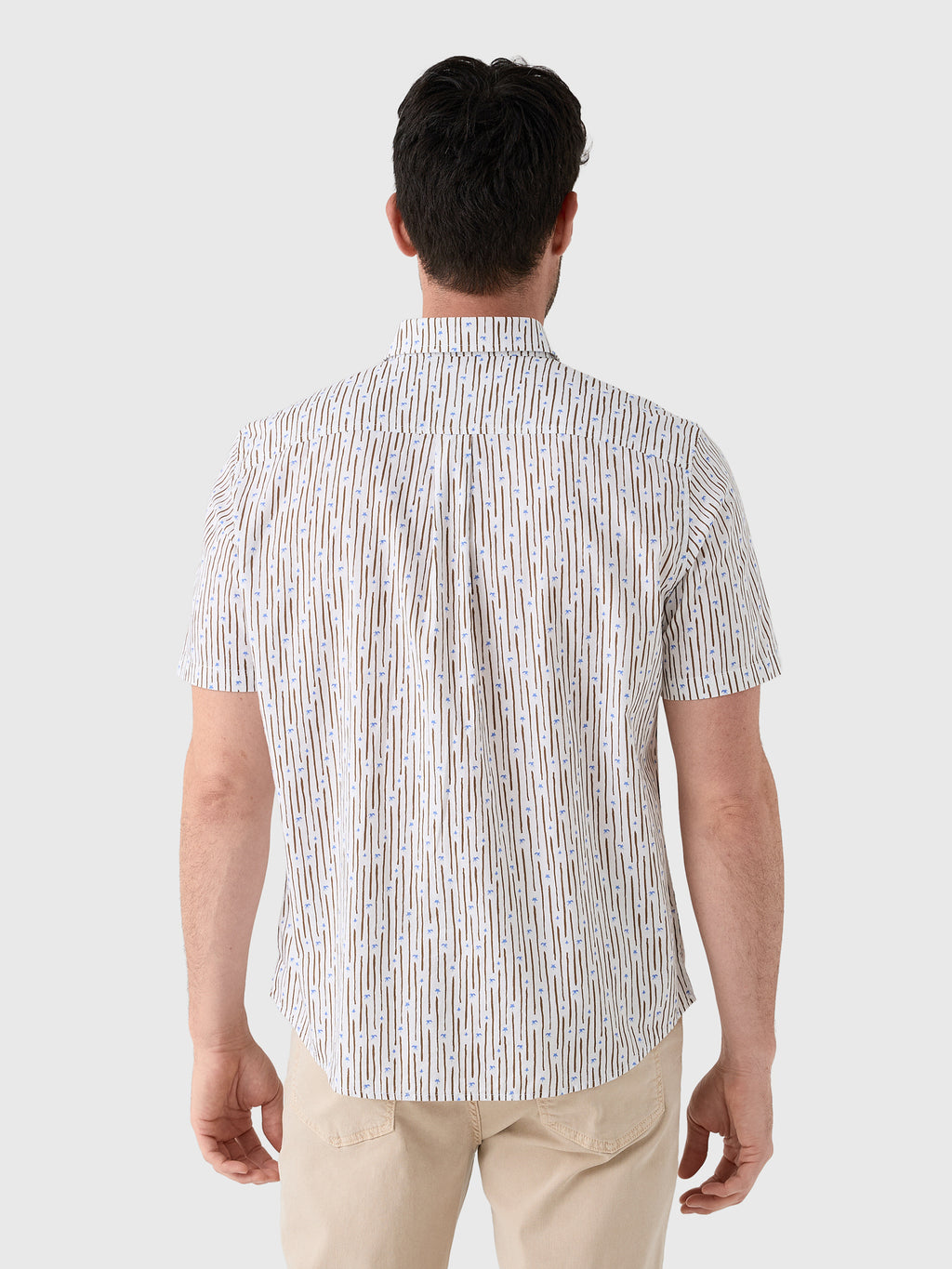 Johnnie-O Men's Pendola Cotton Blend Short Sleeve Button-Down Shirt - Saint Bernard