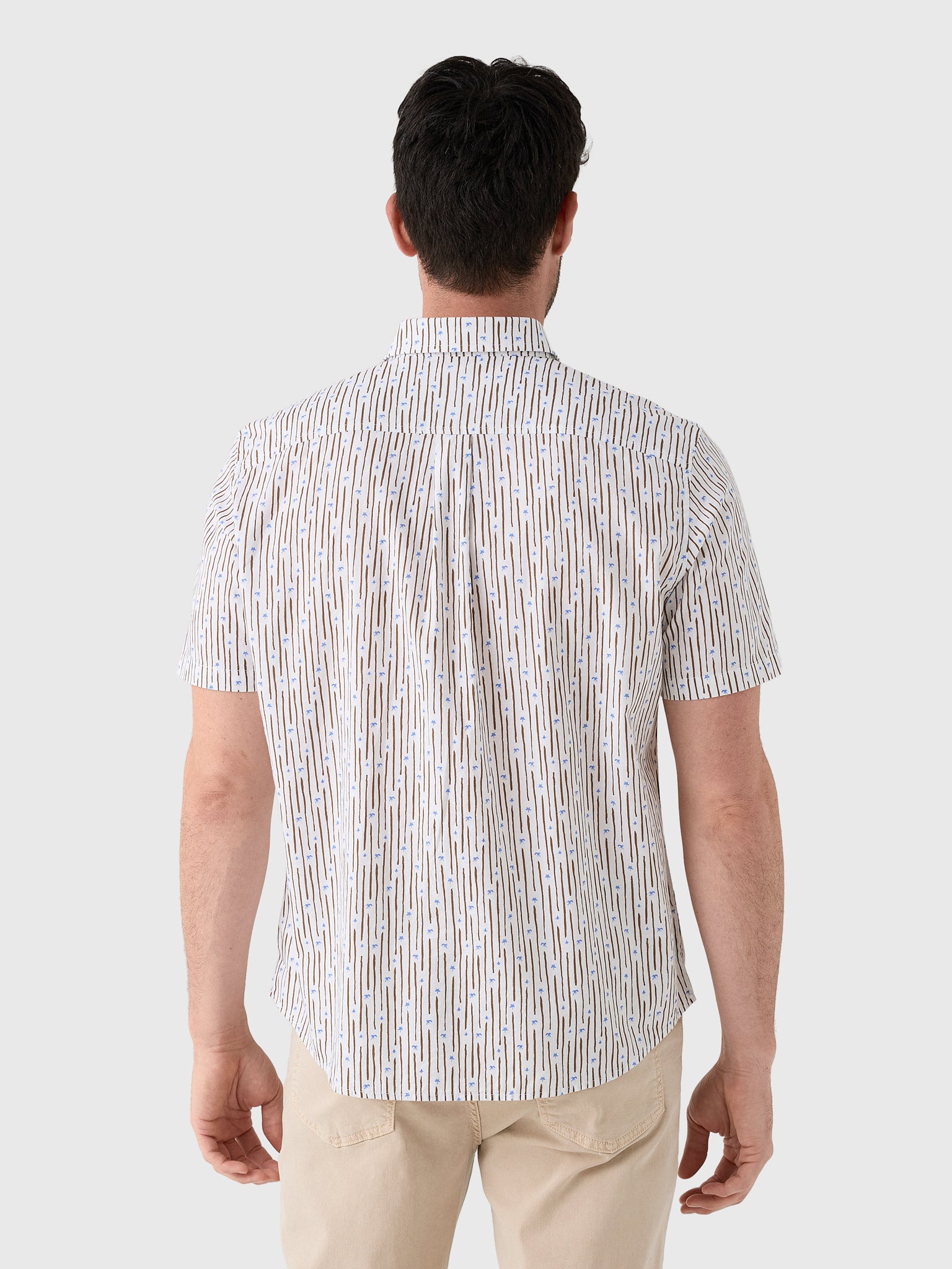 Johnnie-O Men's Pendola Cotton Blend Short Sleeve Button-Down Shirt - Saint Bernard