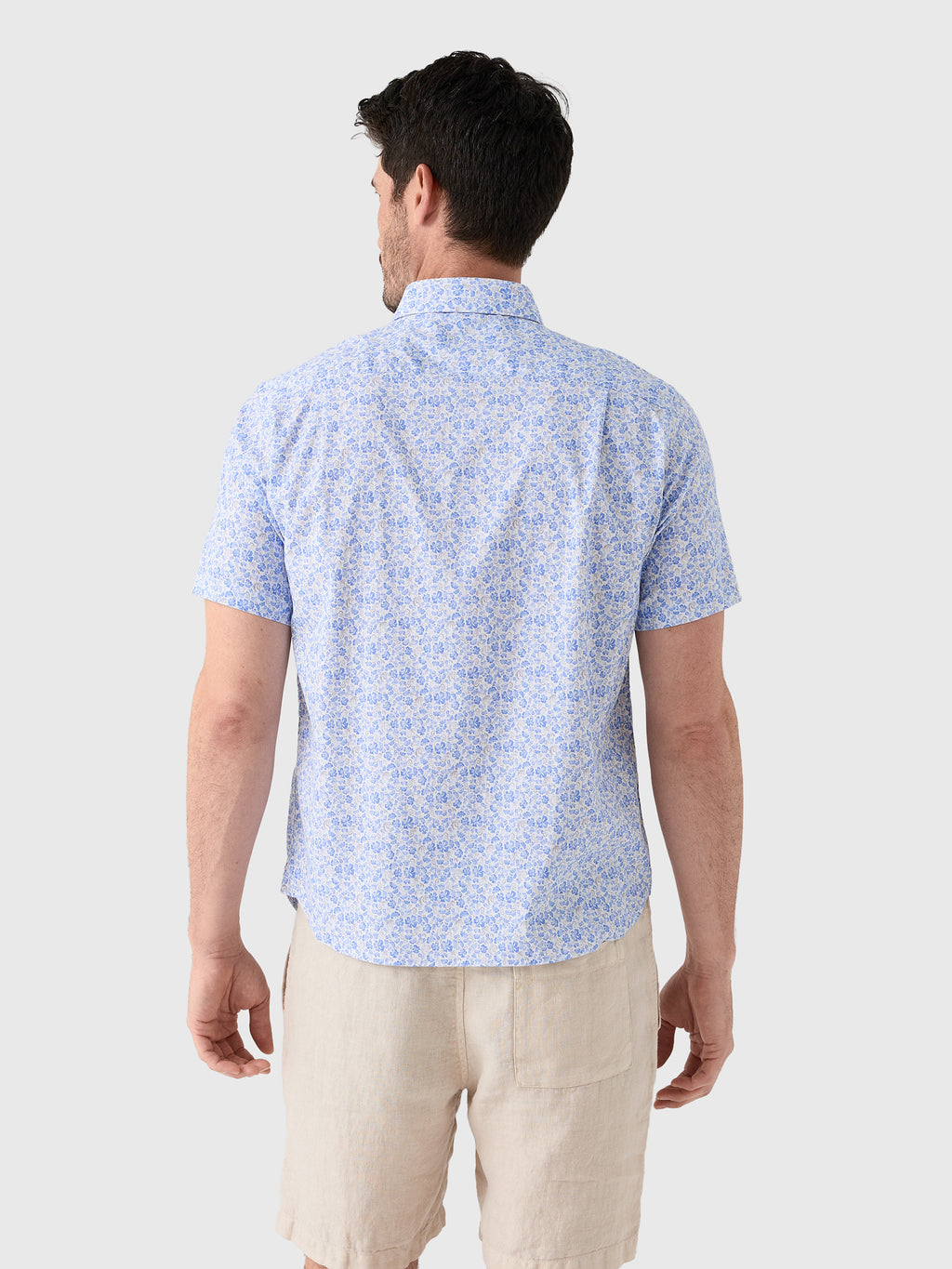 Johnnie-O Men's Filipe Printed Tencel Blend Short Sleeve Button-Down Shirt - Saint Bernard