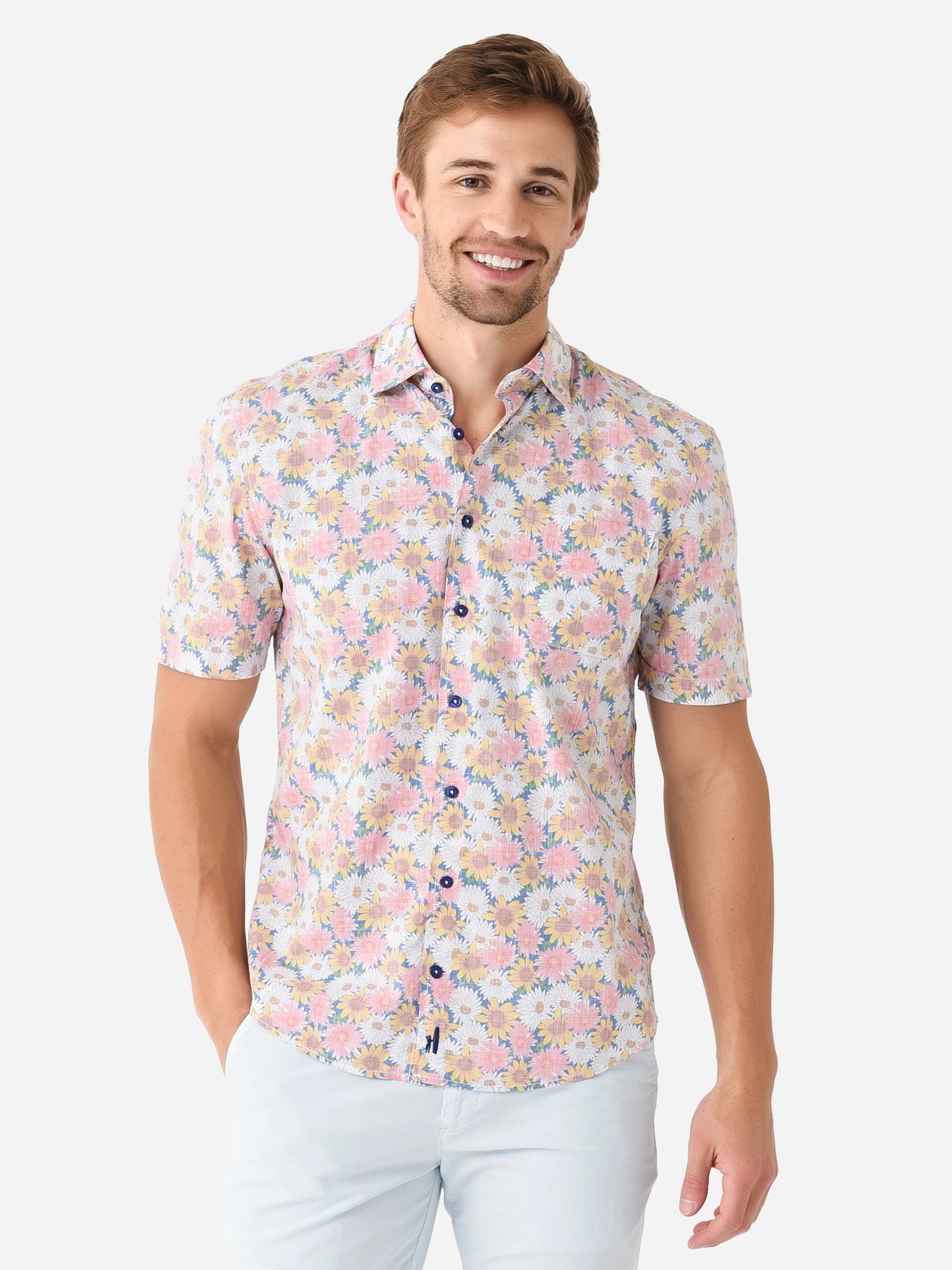 Johnnie-O Men's Jens Hangin' Out Button-Down Shirt - Saint Bernard