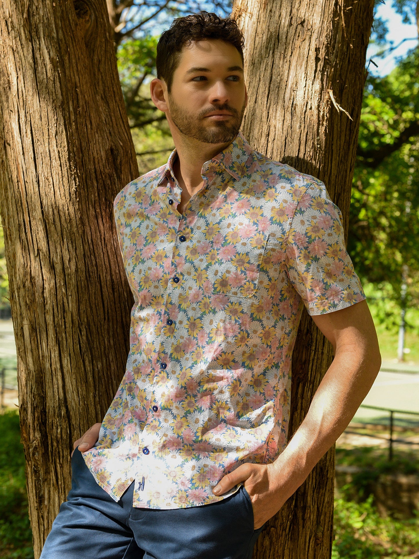 Johnnie-O Men's Jens Hangin' Out Button-Down Shirt - Saint Bernard