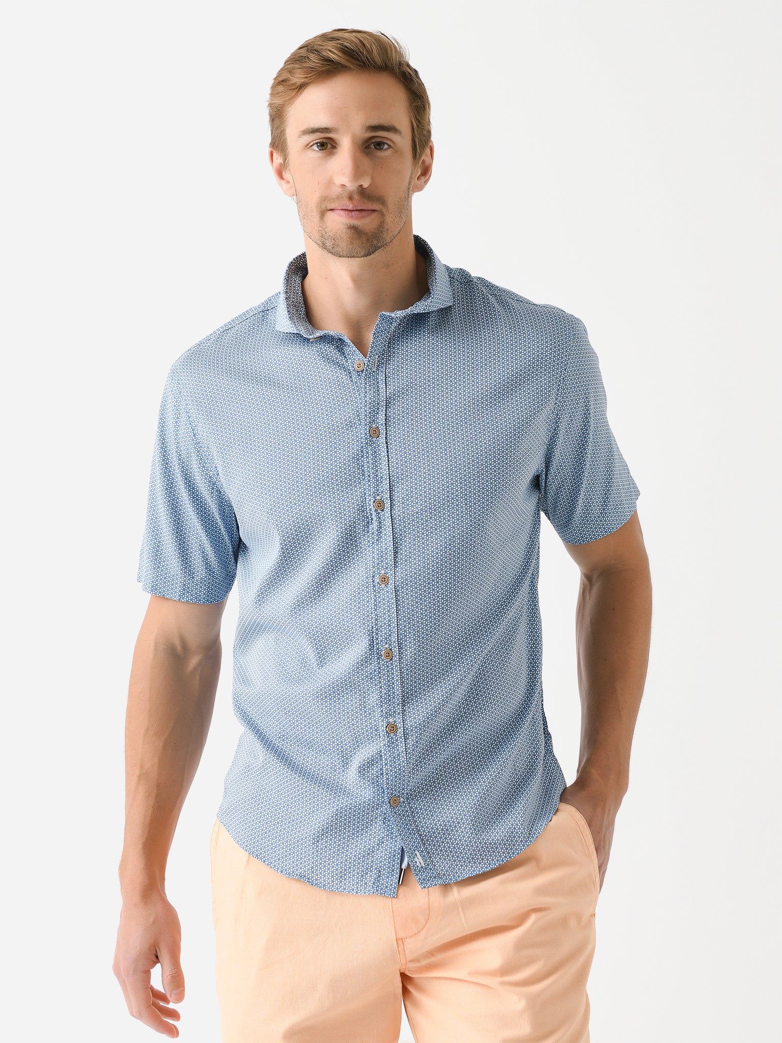 Johnnie-O Men's Stinson Top Shelf Button-Down Shirt - Saint Bernard