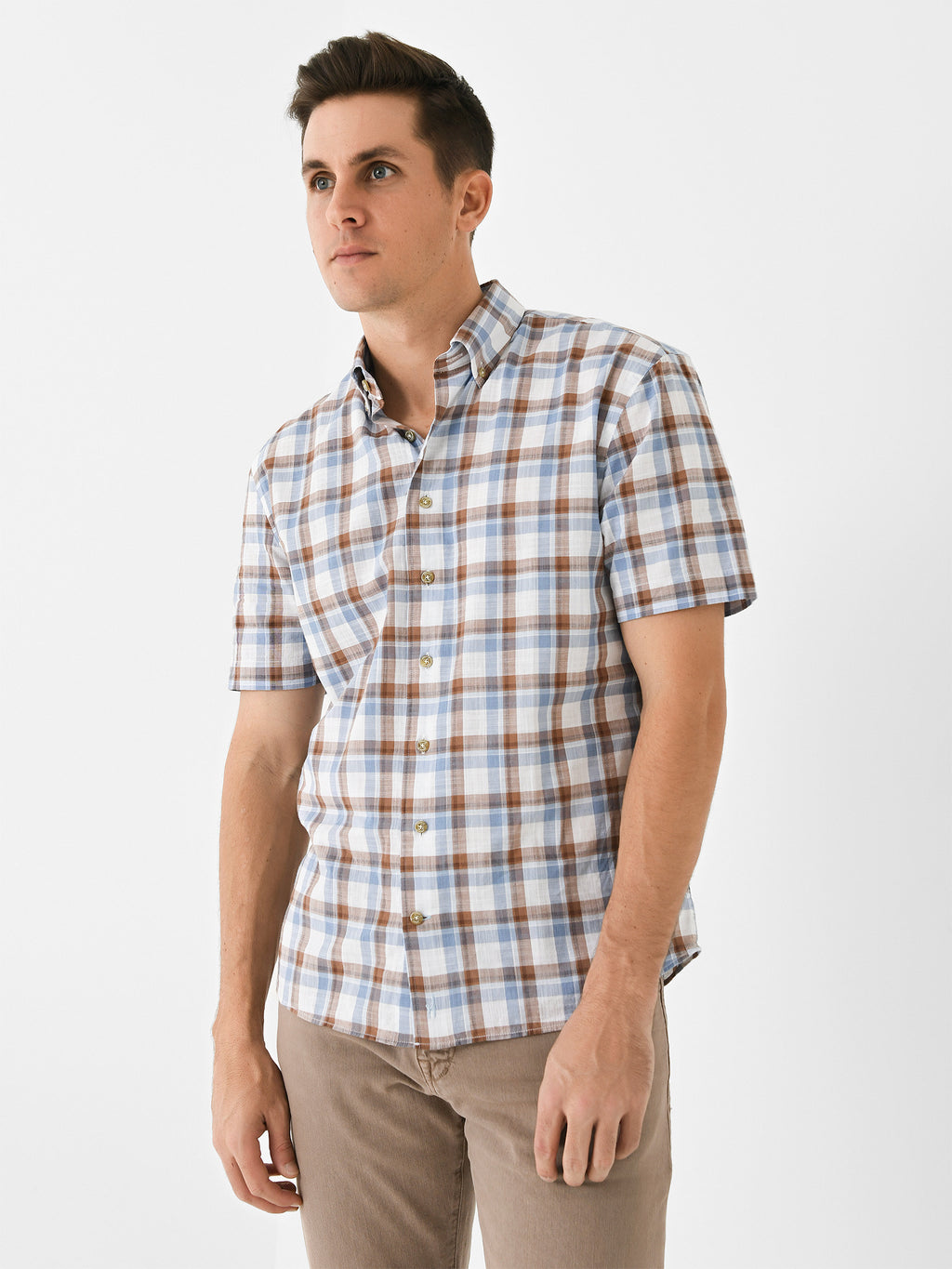 Johnnie-O Men's Bennett Hangin' Out Button-Down Shirt - Saint Bernard