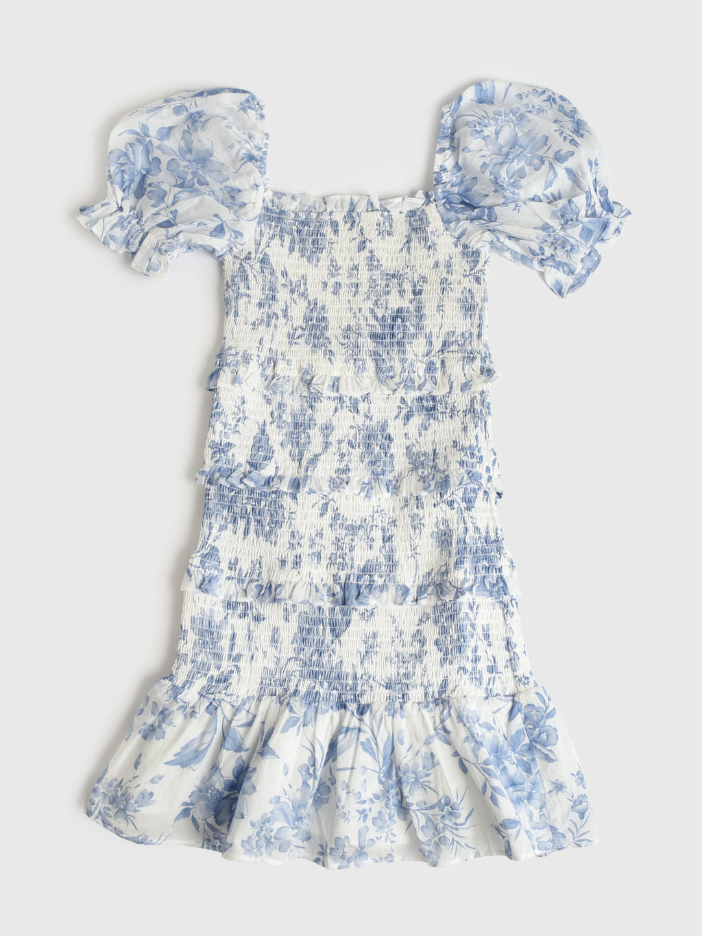 J. Marie Girls' Chloe Puff Sleeve Dress - Saint Bernard