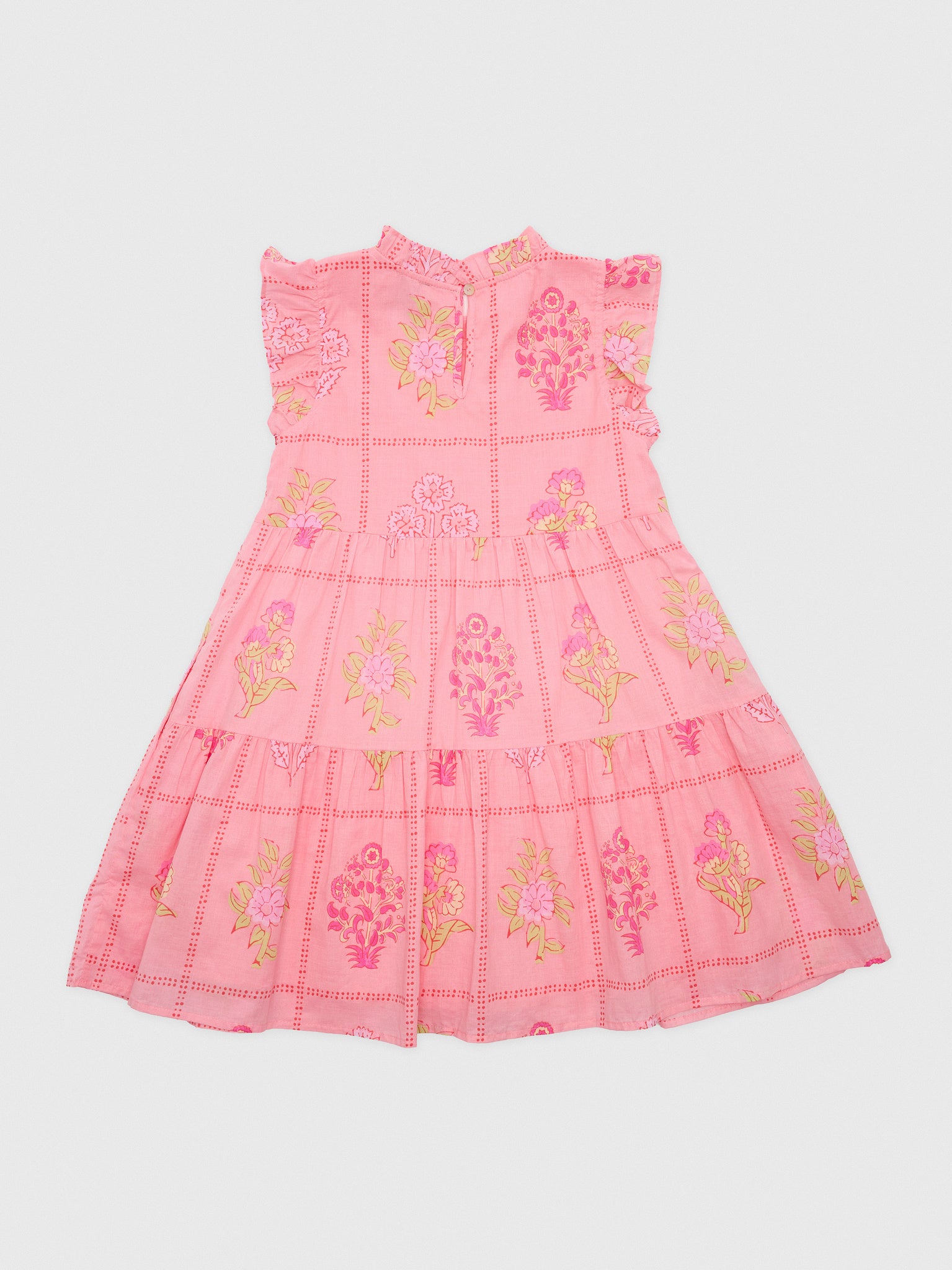 J. Marie Girls' The Emery Flutter Sleeve Dress - Saint Bernard