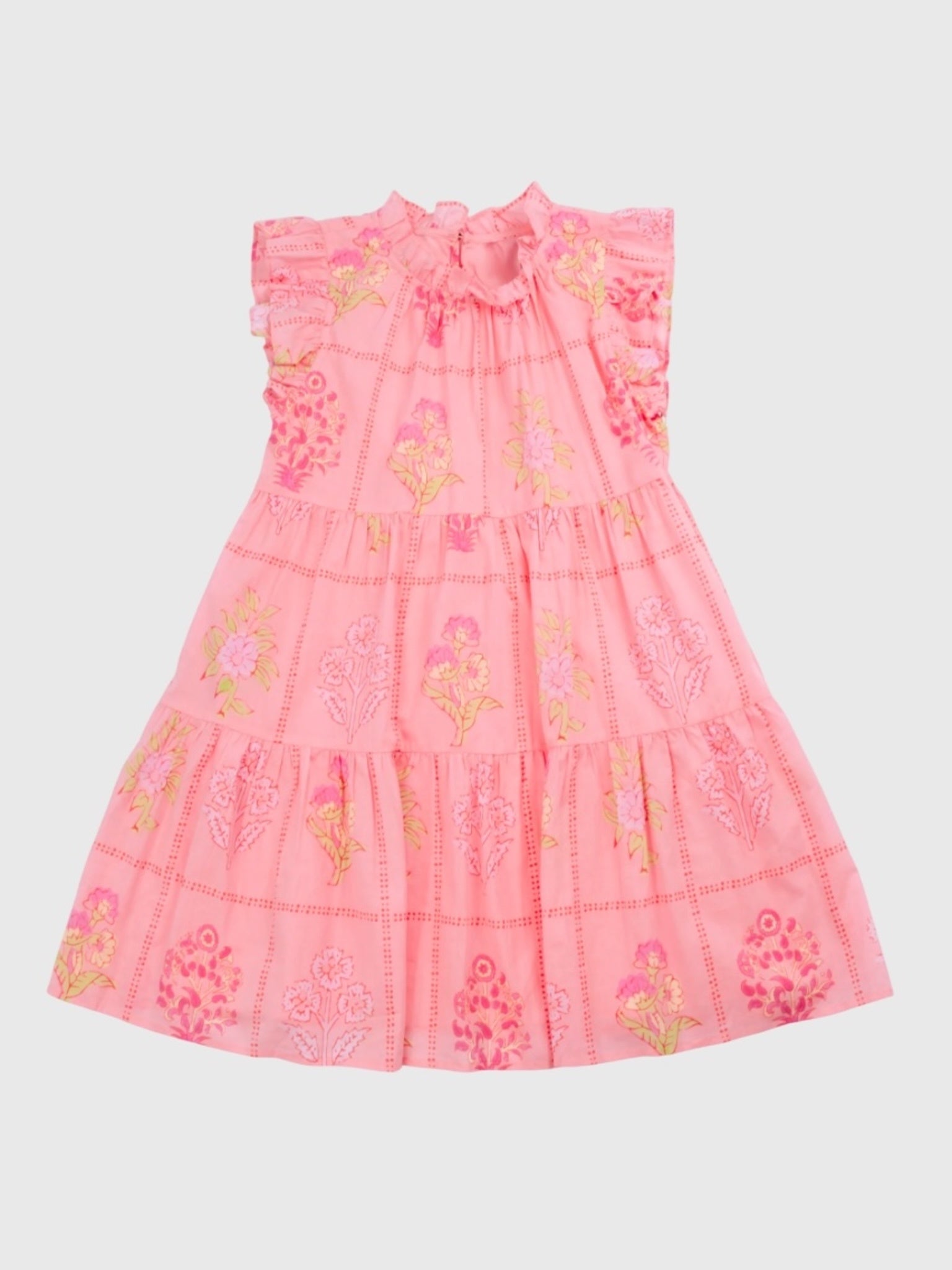 J. Marie Girls' The Emery Flutter Sleeve Dress - Saint Bernard