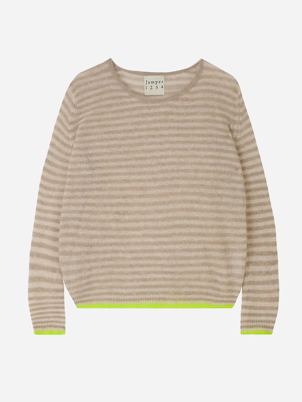 Jumper 1234 Women's Little Stripe Crew Sweater - Saint Bernard