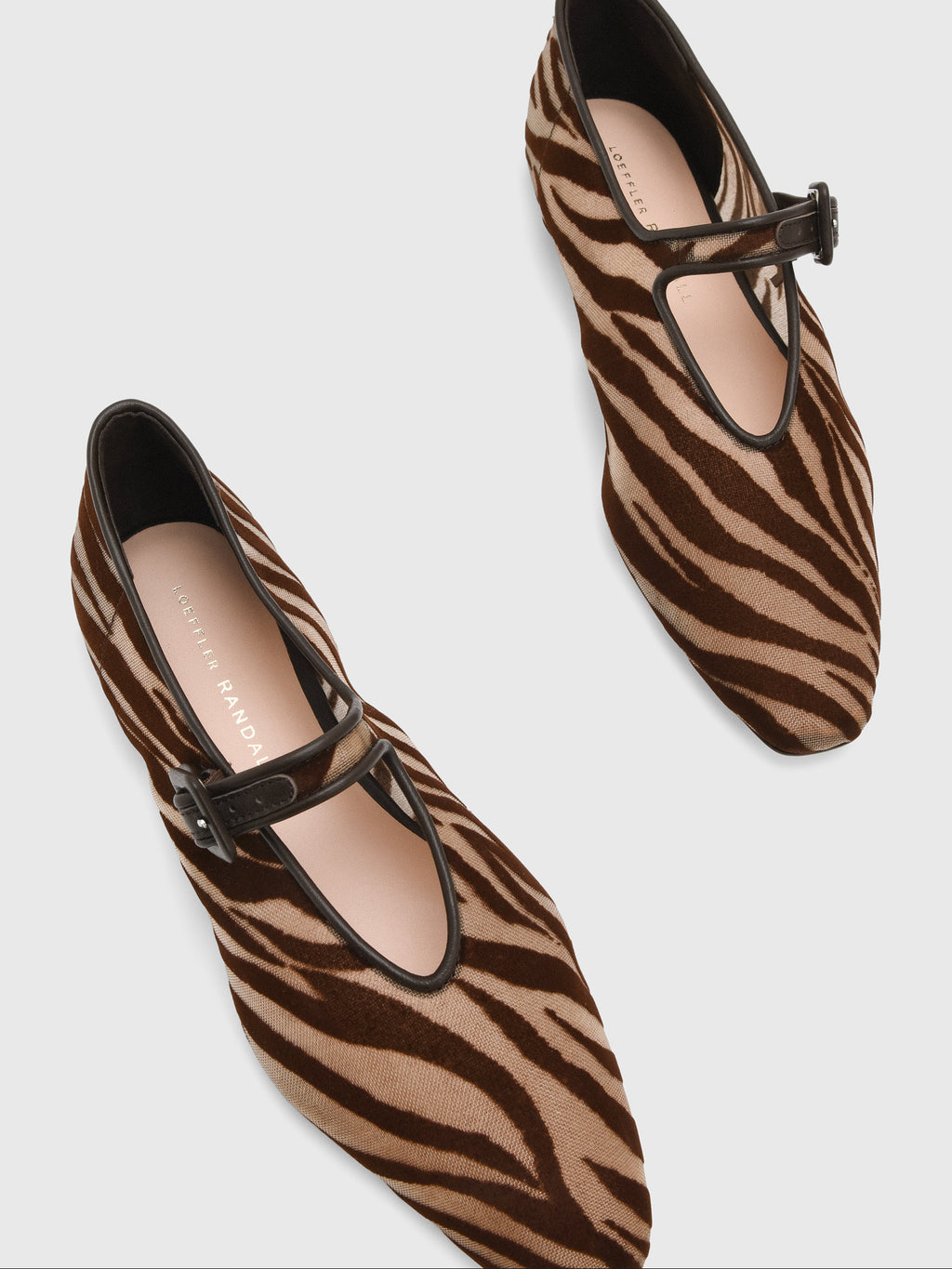 Loeffler Randall Women's Junia Mesh Mary Jane Flat - Saint Bernard