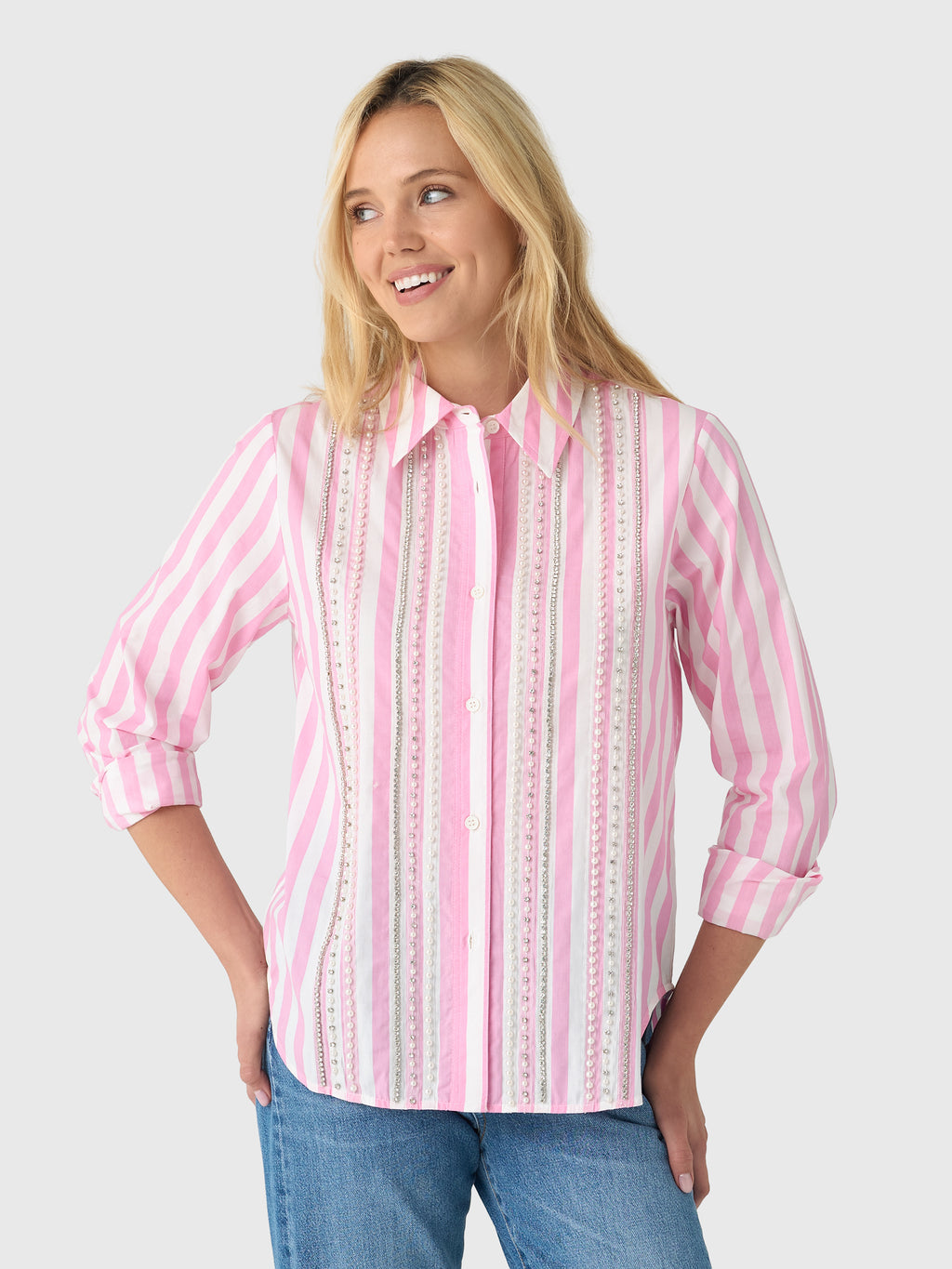 Essentiel Antwerp Women's Jalathea Embellished Shirt - Saint Bernard