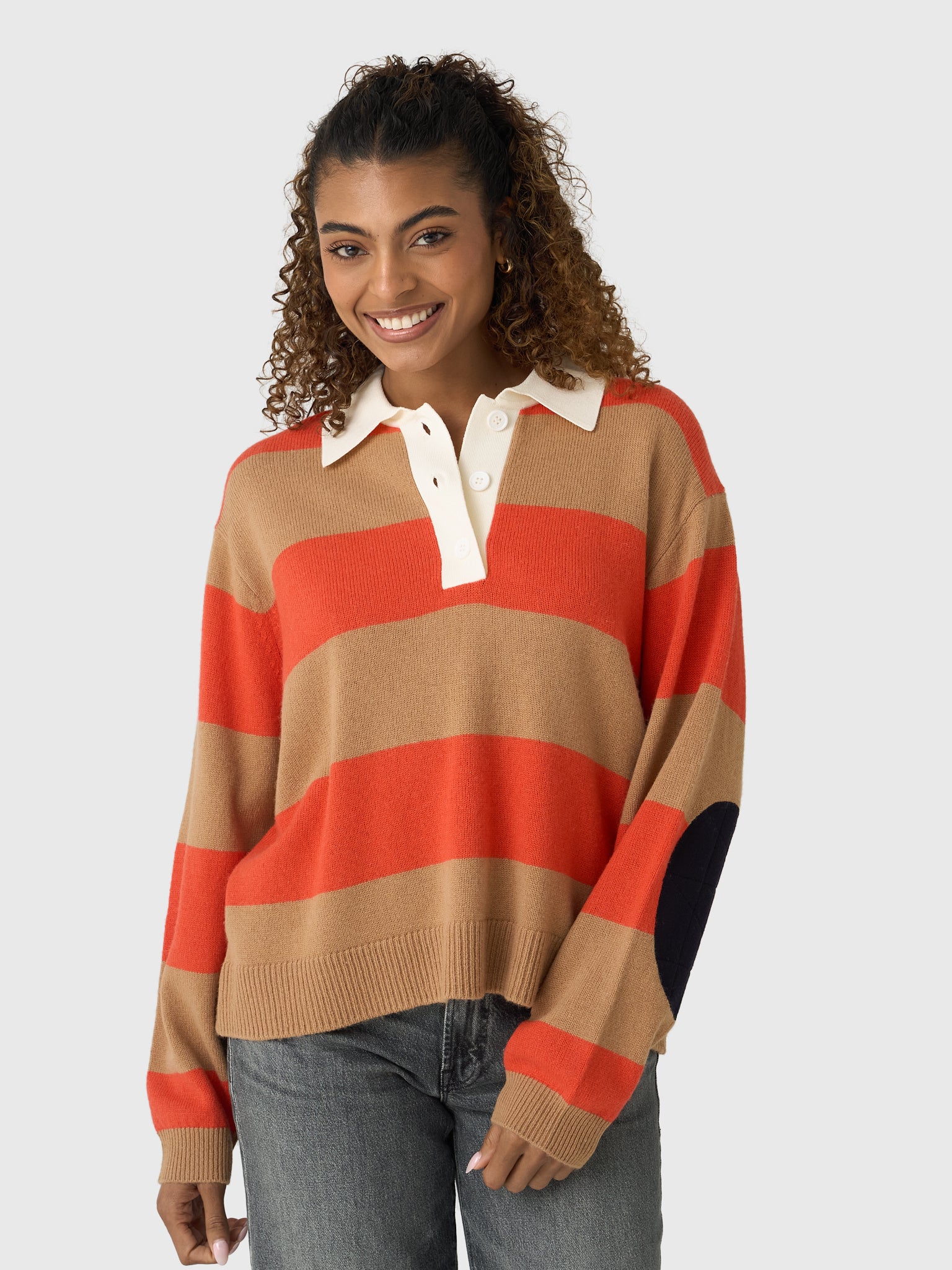 Essentiel Antwerp Women's Jezebel Striped Polo - Saint Bernard