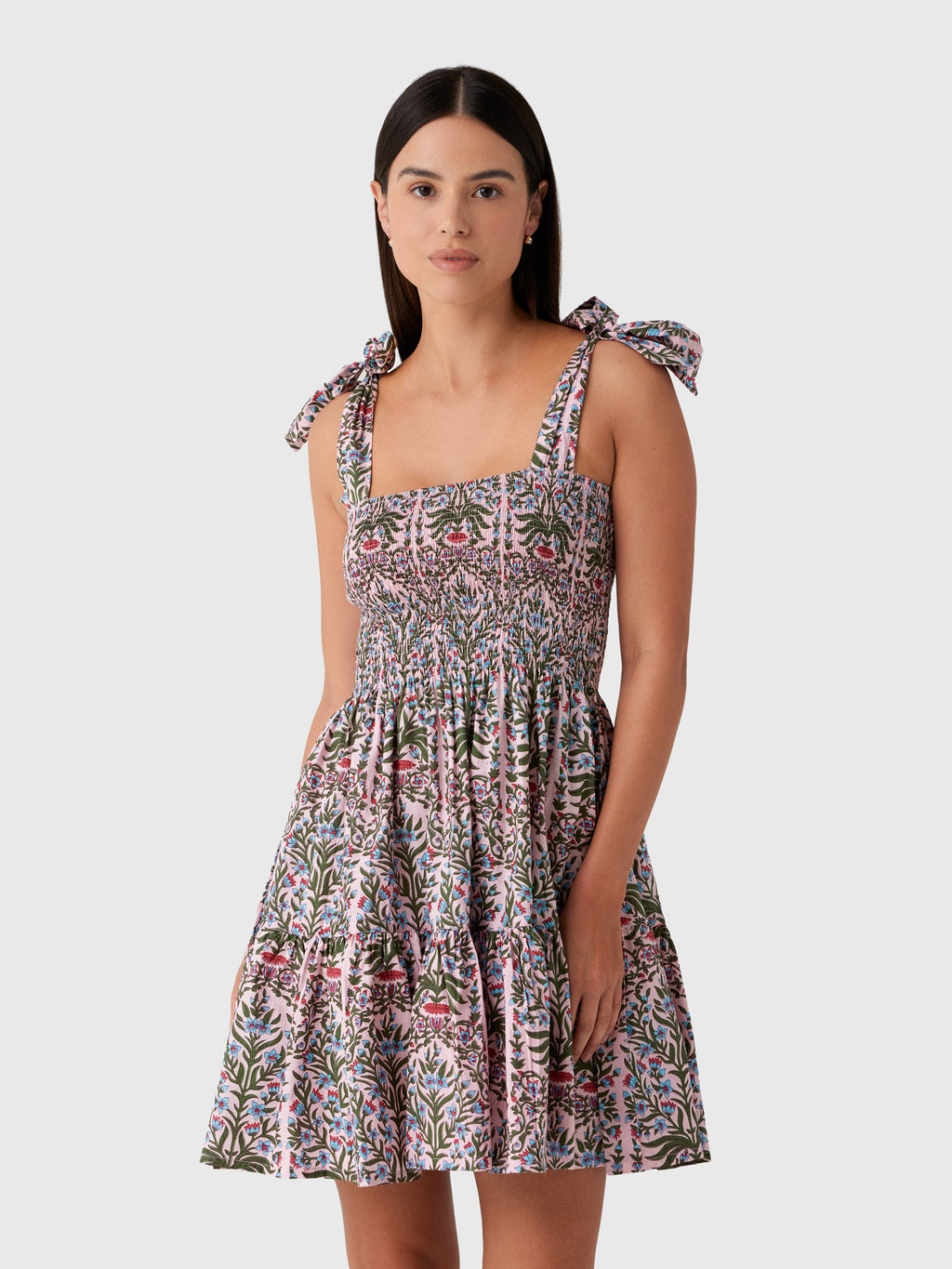 Lilbelle Women's Joy Bow Mini Dress - Saint Bernard