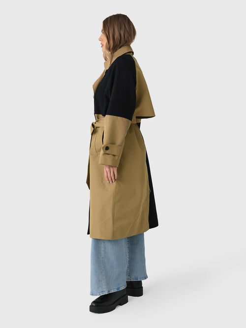 Essentiel Antwerp Women's Just Color-Block Trench Coat
