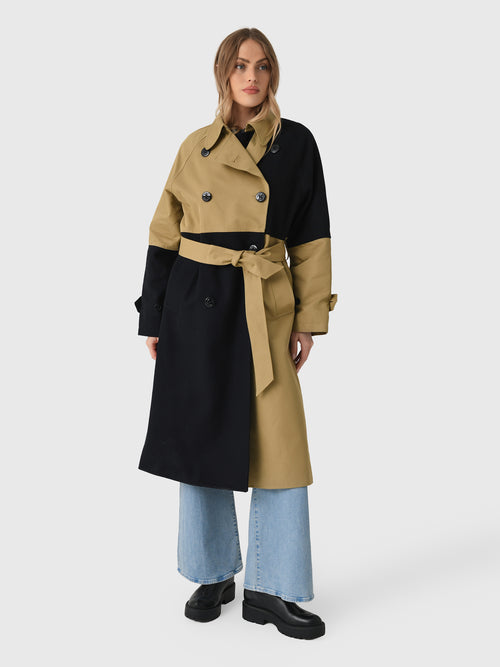 Essentiel Antwerp Women's Just Color-Block Trench Coat