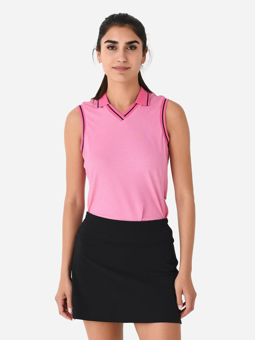 KJUS Women's Bailey Sleeveless V-Neck Polo