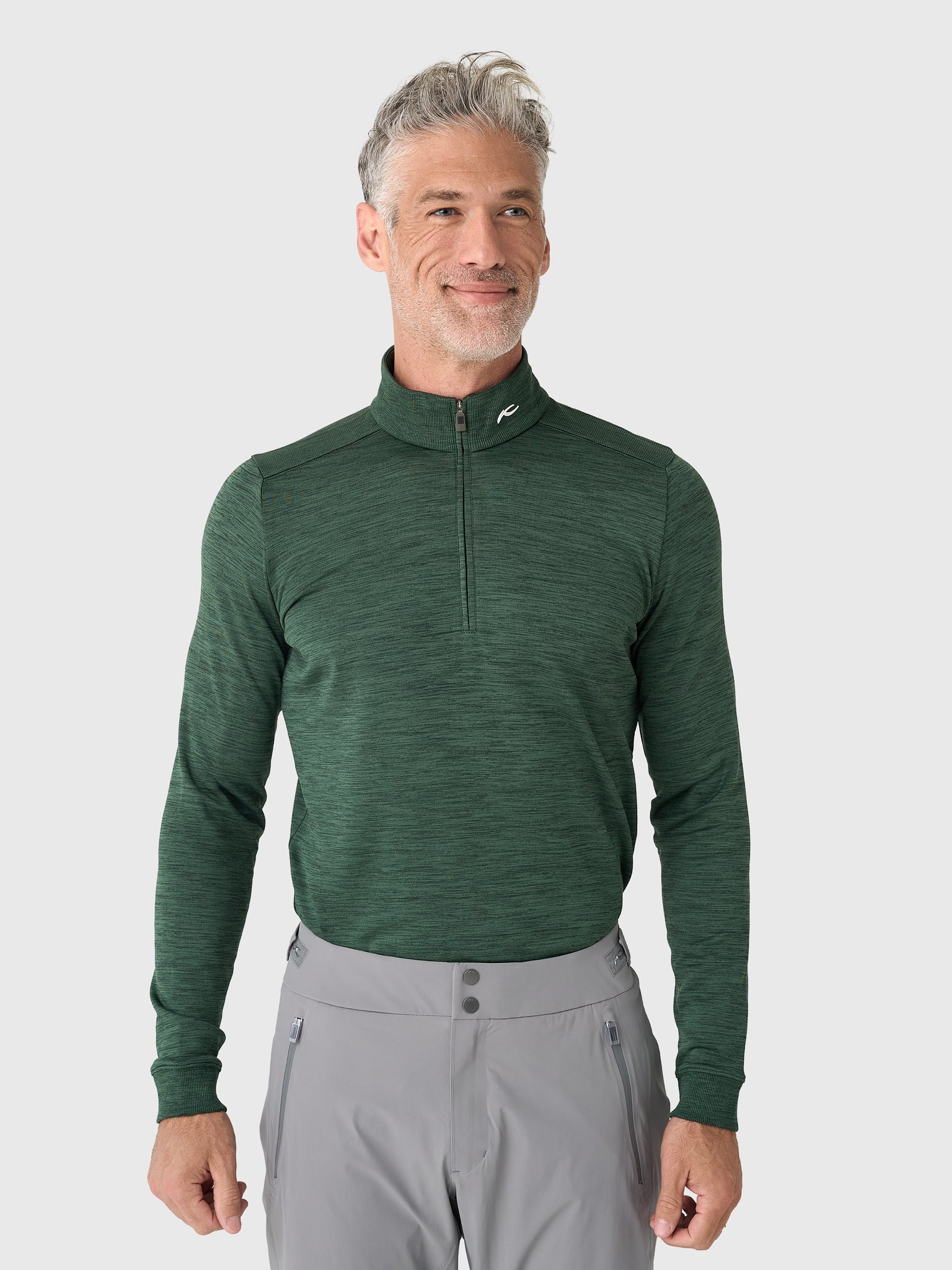 KJUS Men's Liam Techwool Half-Zip - Saint Bernard