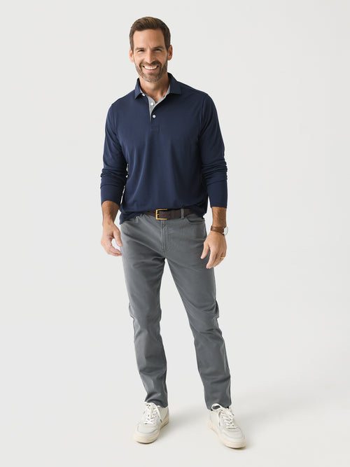 KJUS Men's Fairway Long Sleeve Polo