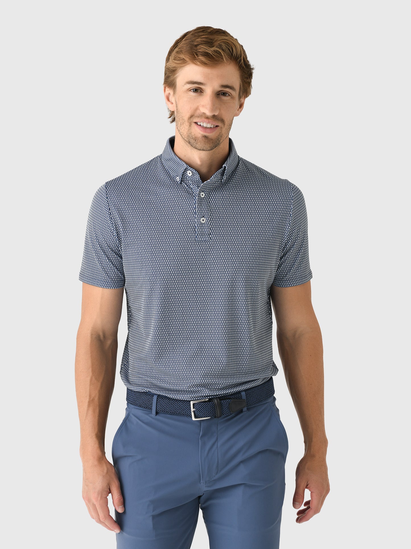 KJUS Men's Lance Printed Polo - Saint Bernard