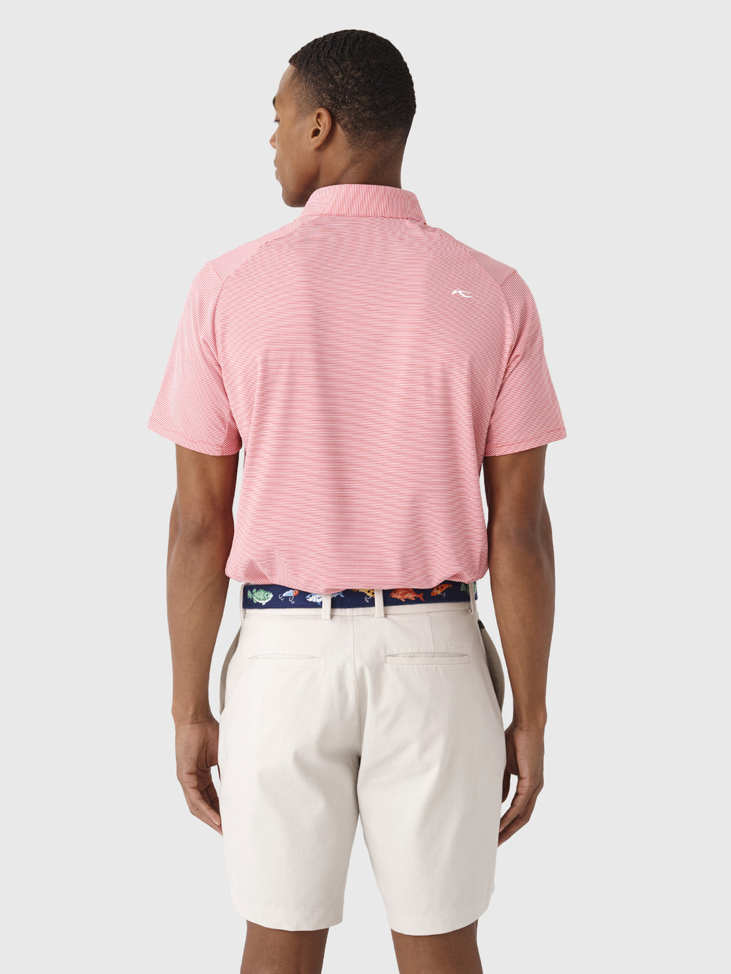 KJUS Men's Soren Stripe Polo - Saint Bernard