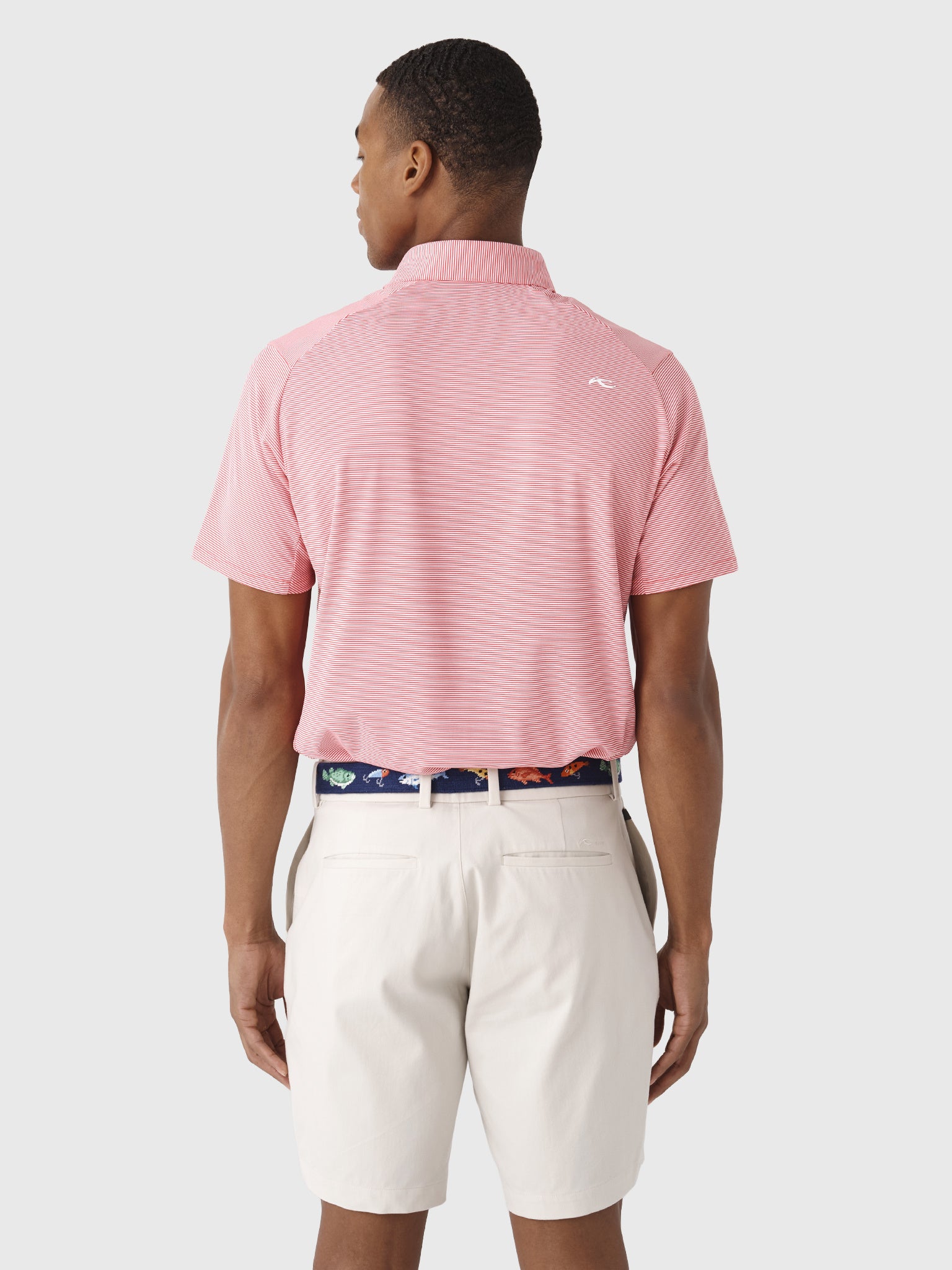 KJUS Men's Soren Stripe Polo - Saint Bernard
