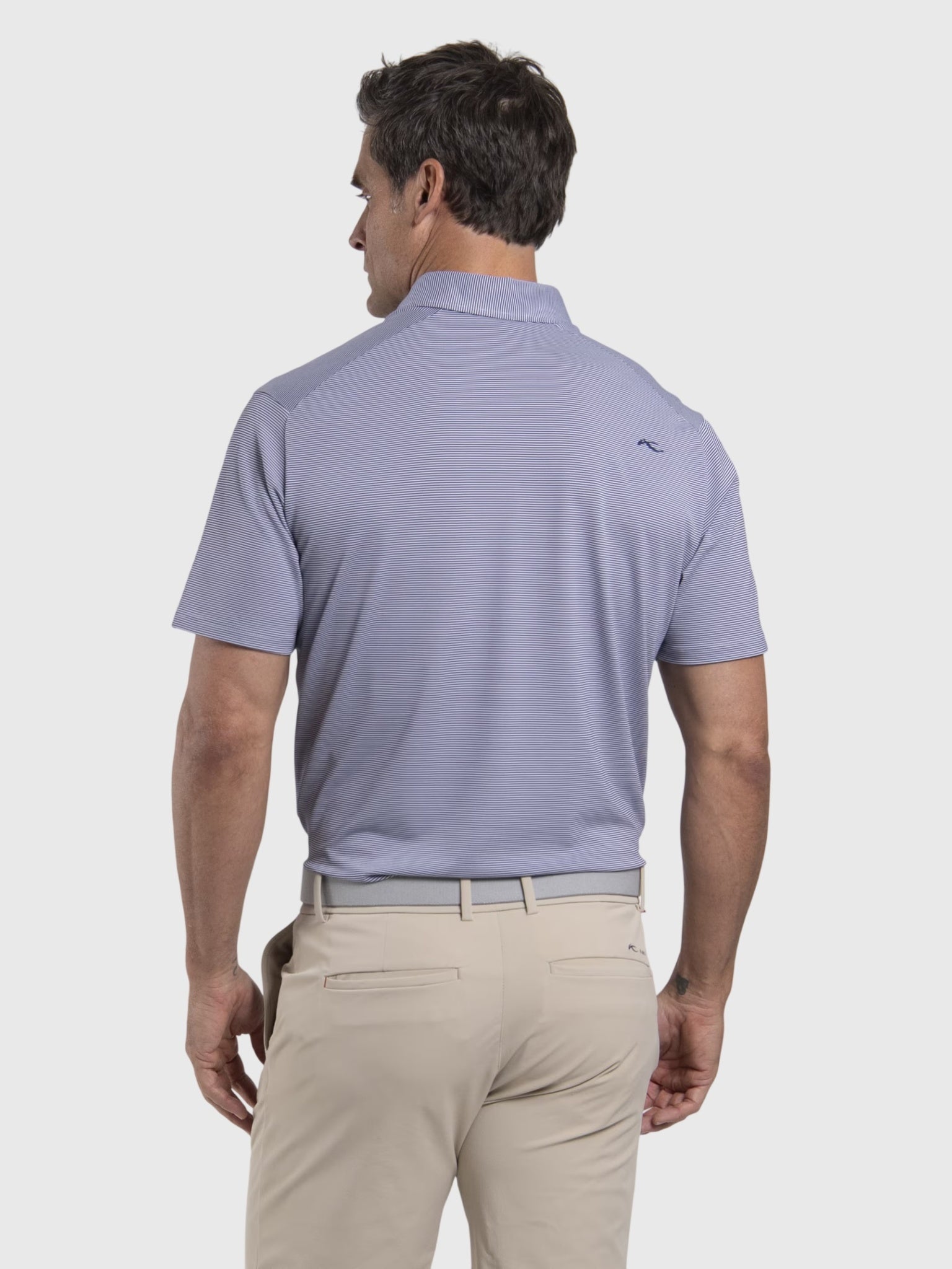 KJUS Men's Lee Stripe Polo - Saint Bernard