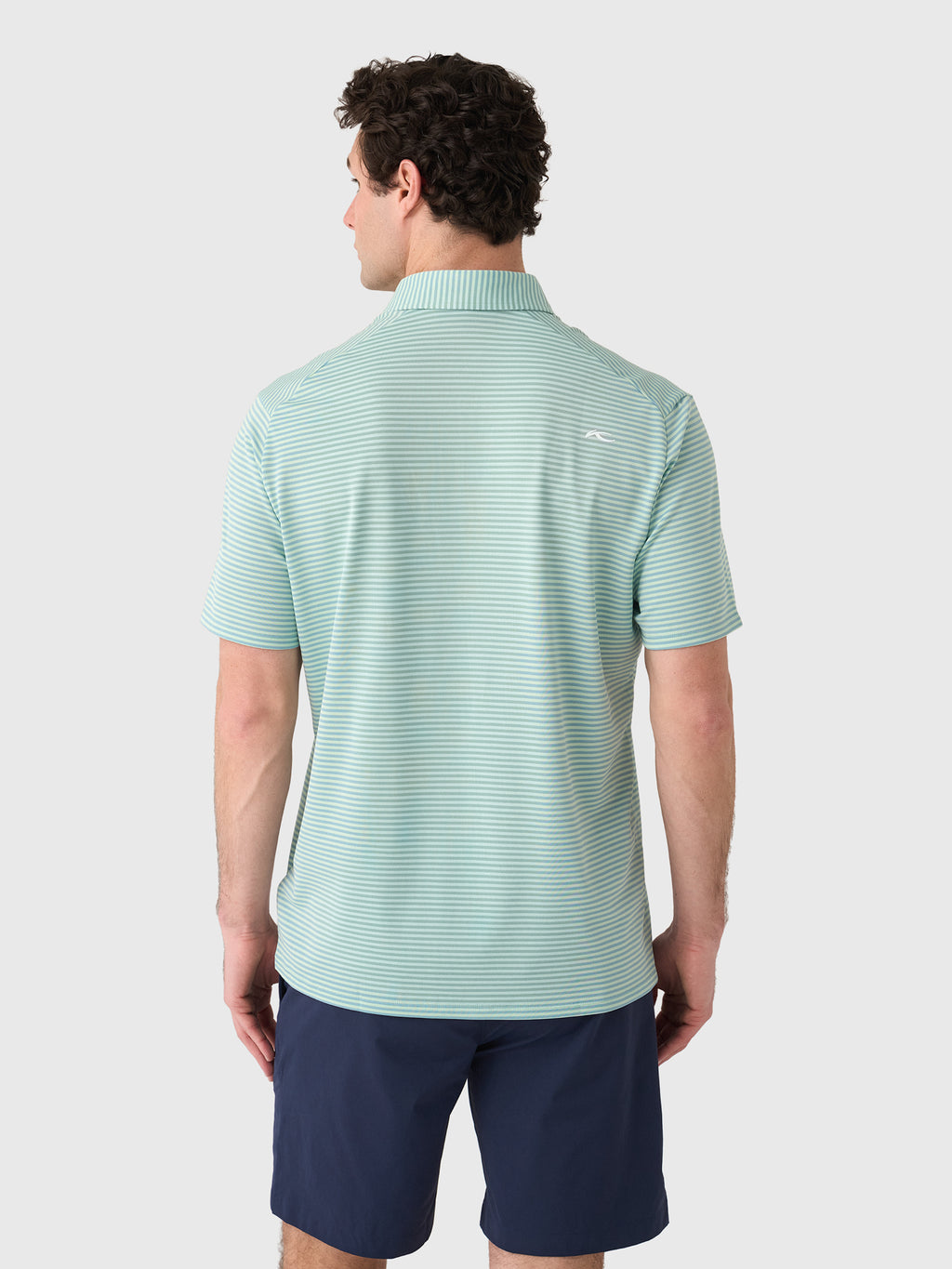 KJUS Men's Lee Stripe Polo - Saint Bernard