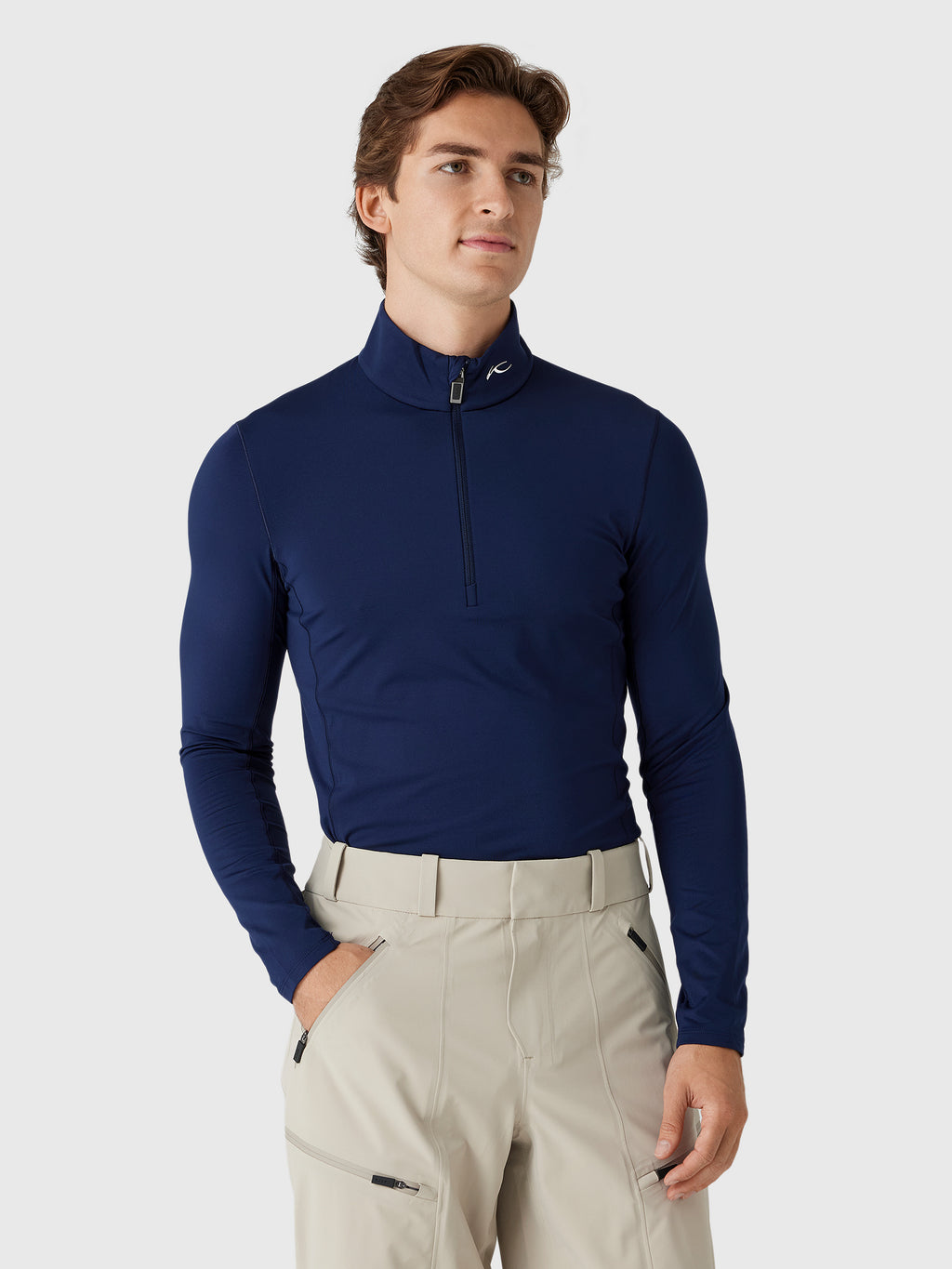 KJUS Men's Trace Midlayer Half-Zip - Saint Bernard