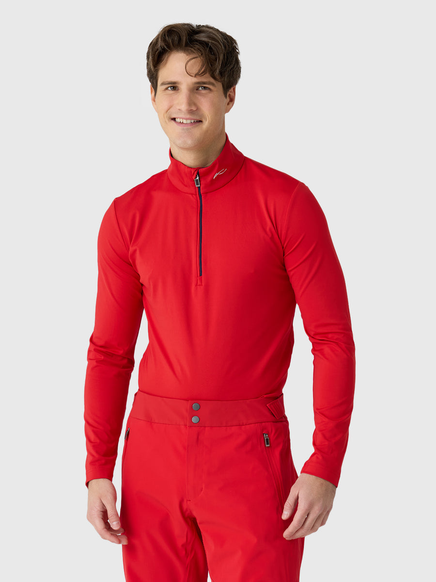KJUS Men's Feel Midlayer Half-Zip - Saint Bernard