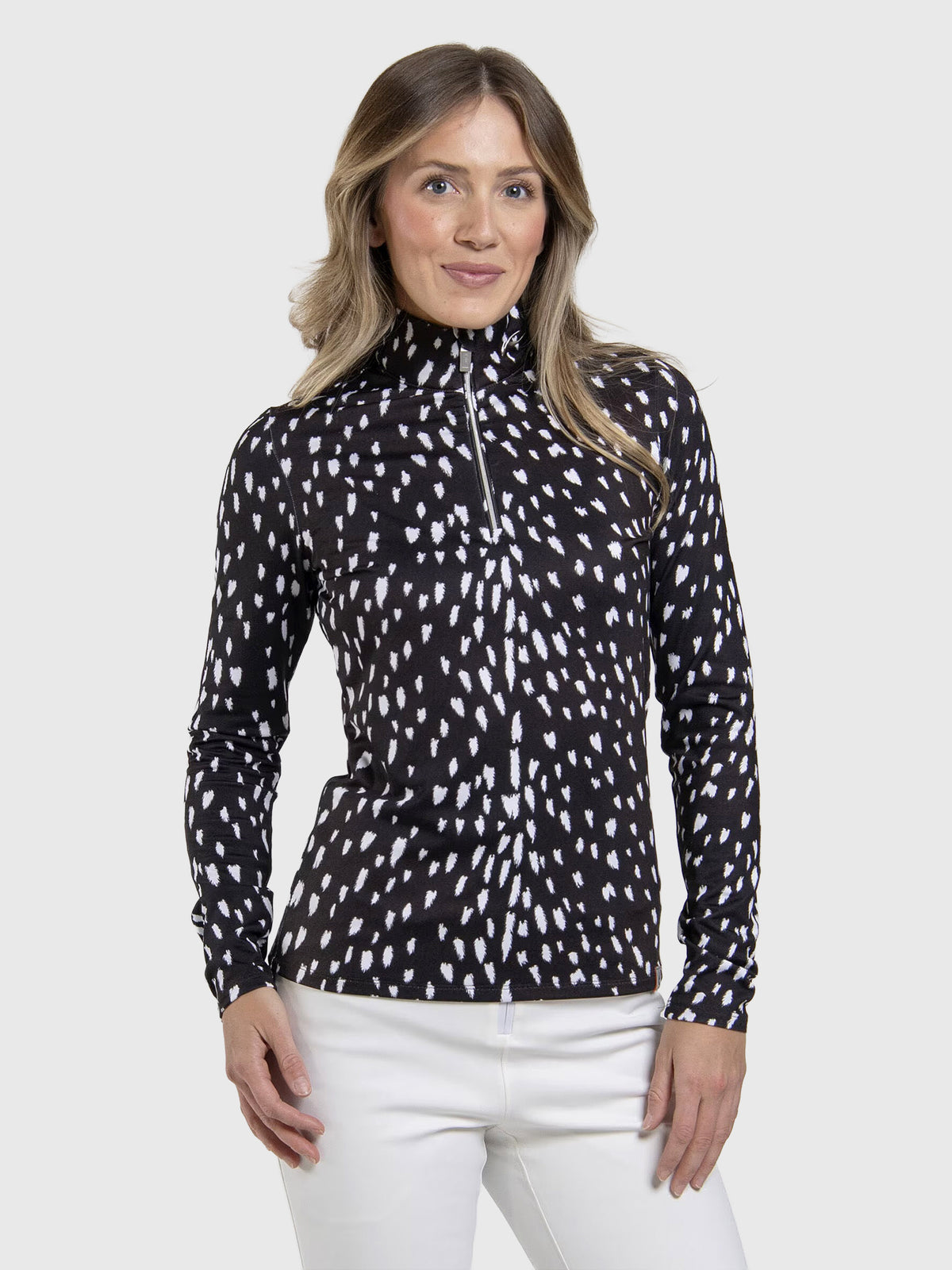 KJUS Women's Kinetic Print Half-Zip - Saint Bernard