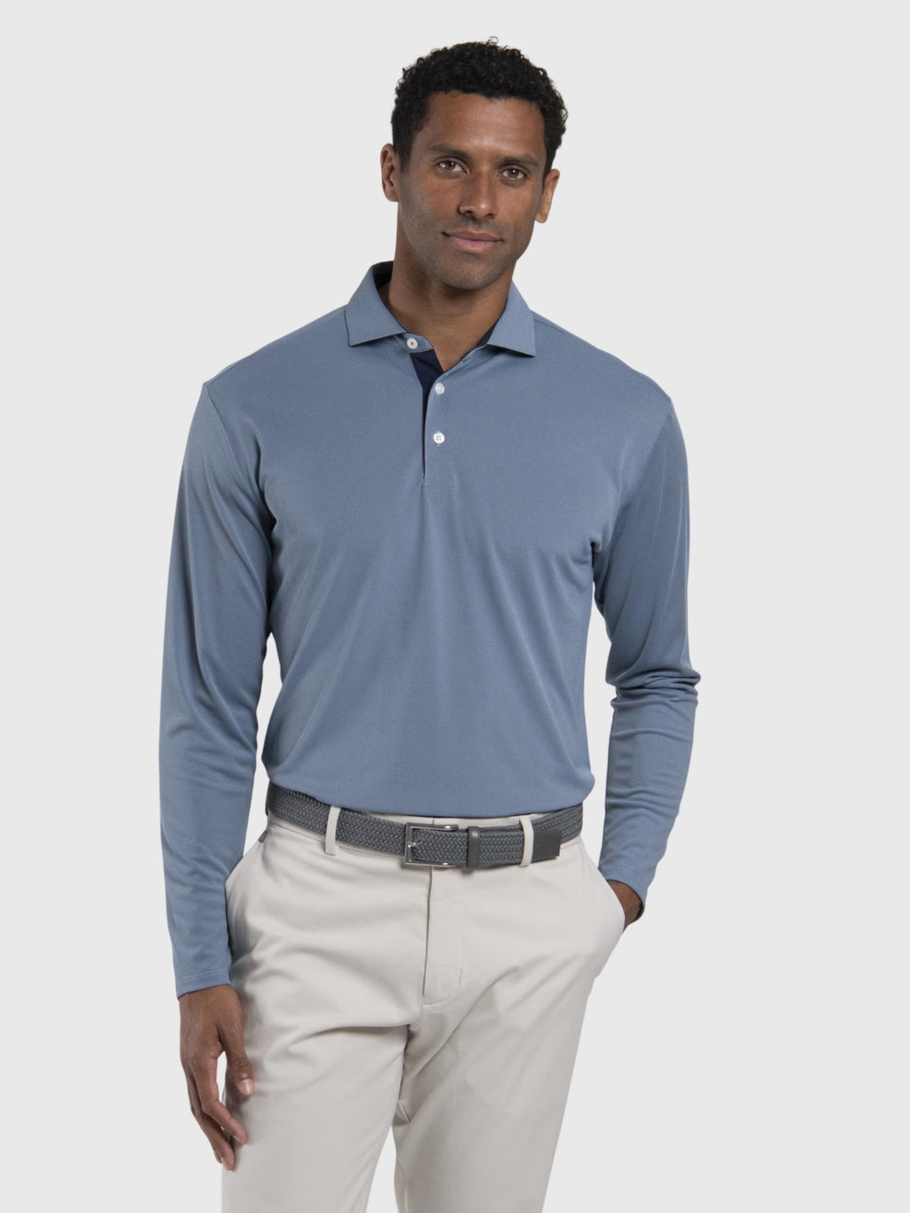 KJUS Men's Fairway Long-Sleeve Polo