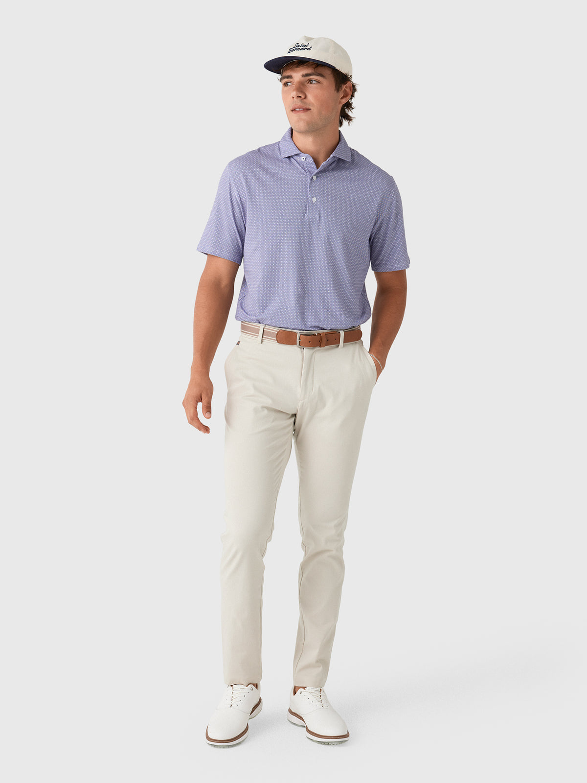 KJUS Men's Hollow Pima Printed Polo - Saint Bernard