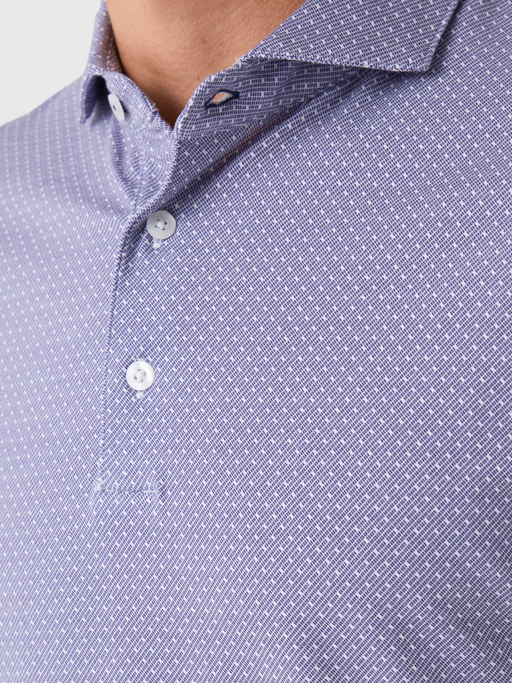 KJUS Men's Hollow Pima Printed Polo - Saint Bernard